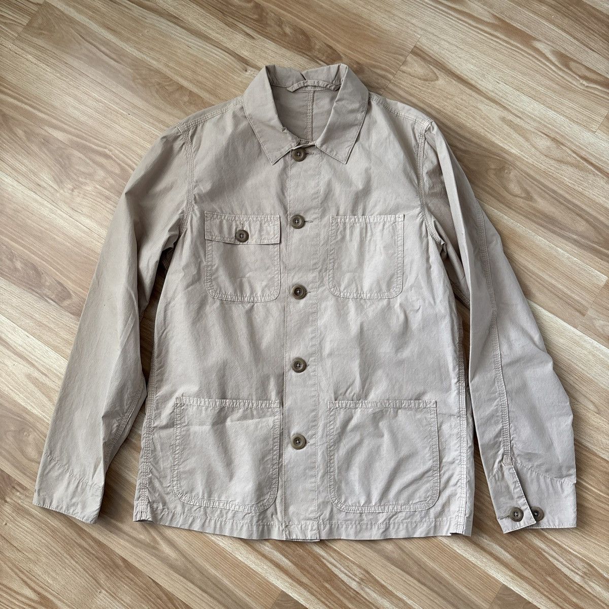 Altea Altea Beige Cotton Shirt Jacket US Size S Made In Italy Size US S / EU 44-46 / 1 - 1 Thumbnail