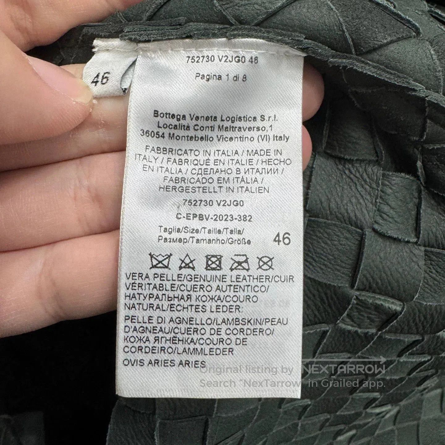 Bottega Veneta Bottega Veneta Woven Lambskin Jacket. Size US L / EU 52-54 / 3 - 4 Thumbnail