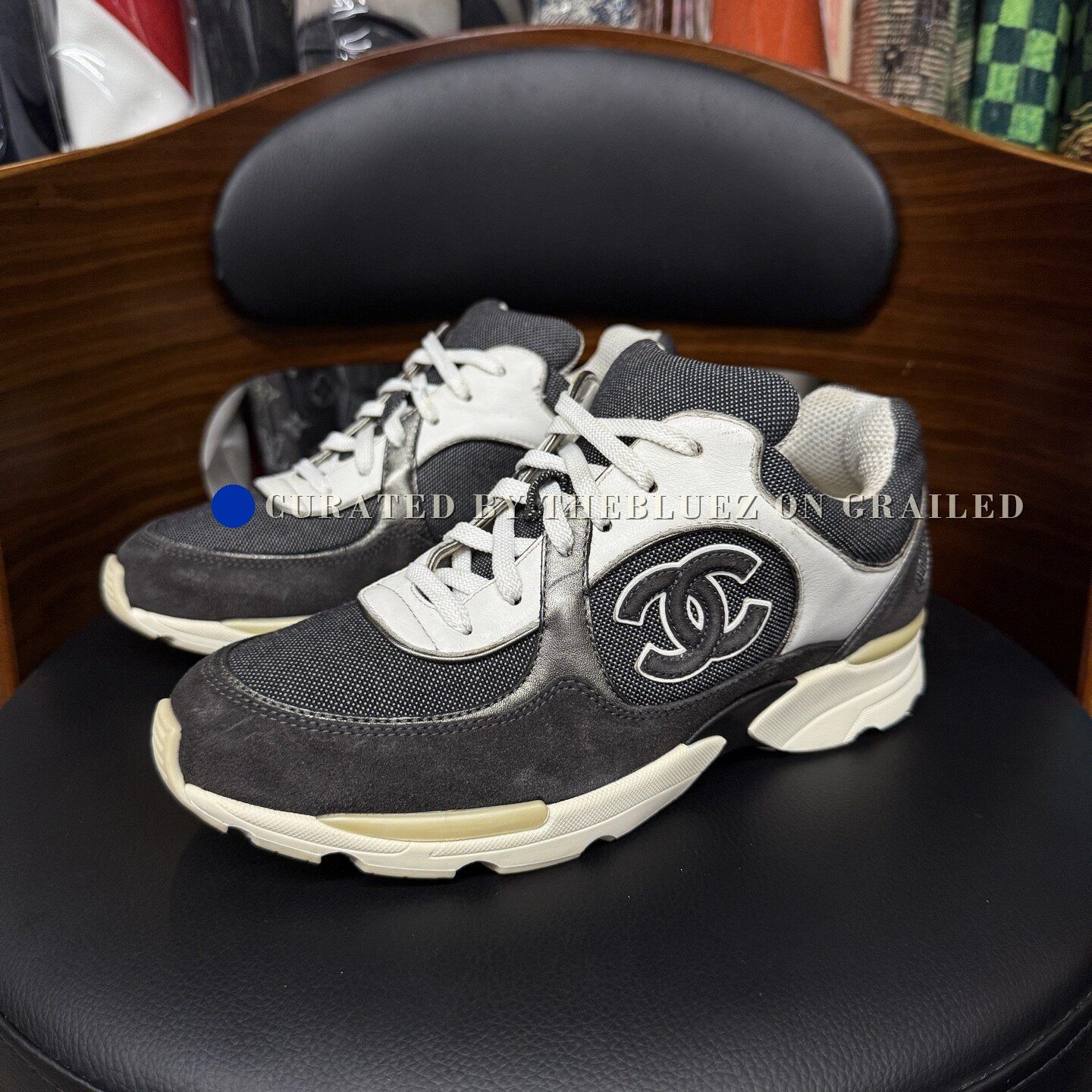 Chanel Chanel Black White Panda Sneakers Size US 6 / IT 36 - 1 Thumbnail