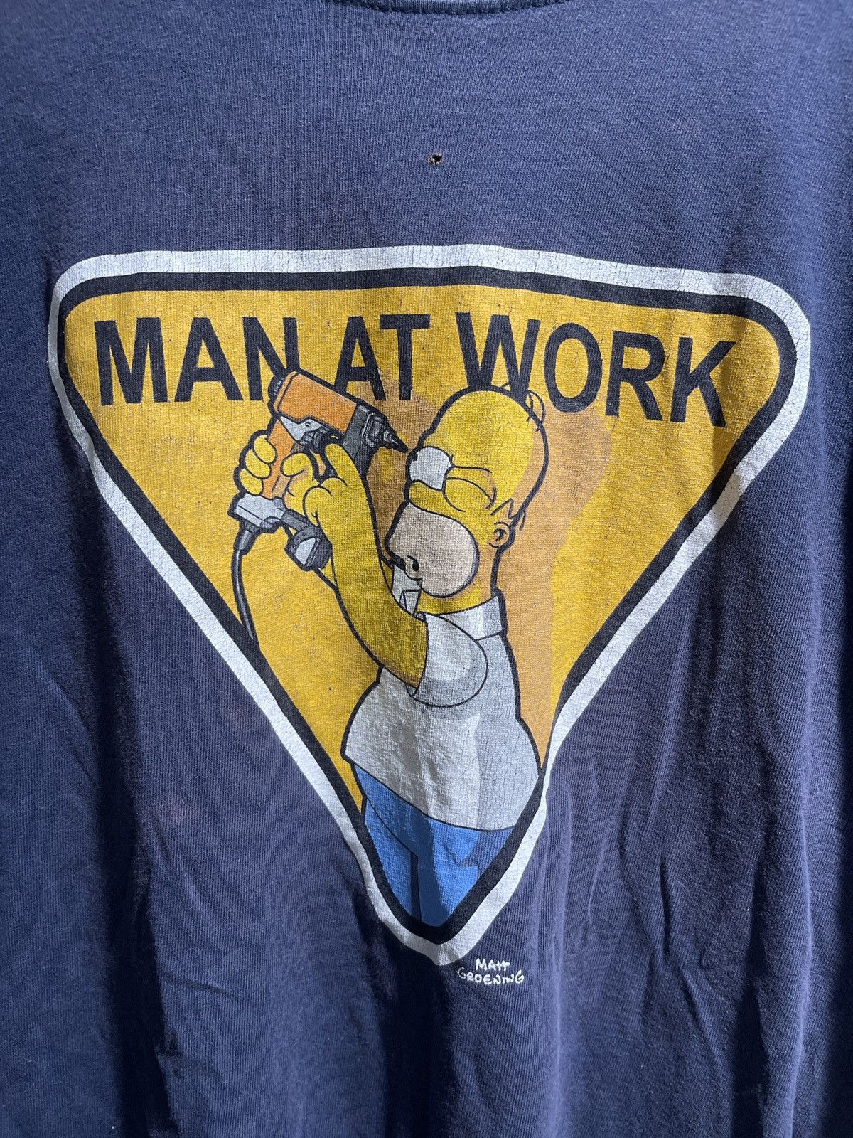 The Simpsons Vintage The Simpsons Man At Work T-Shirt Size US L / EU 52-54 / 3 - 2 Thumbnail