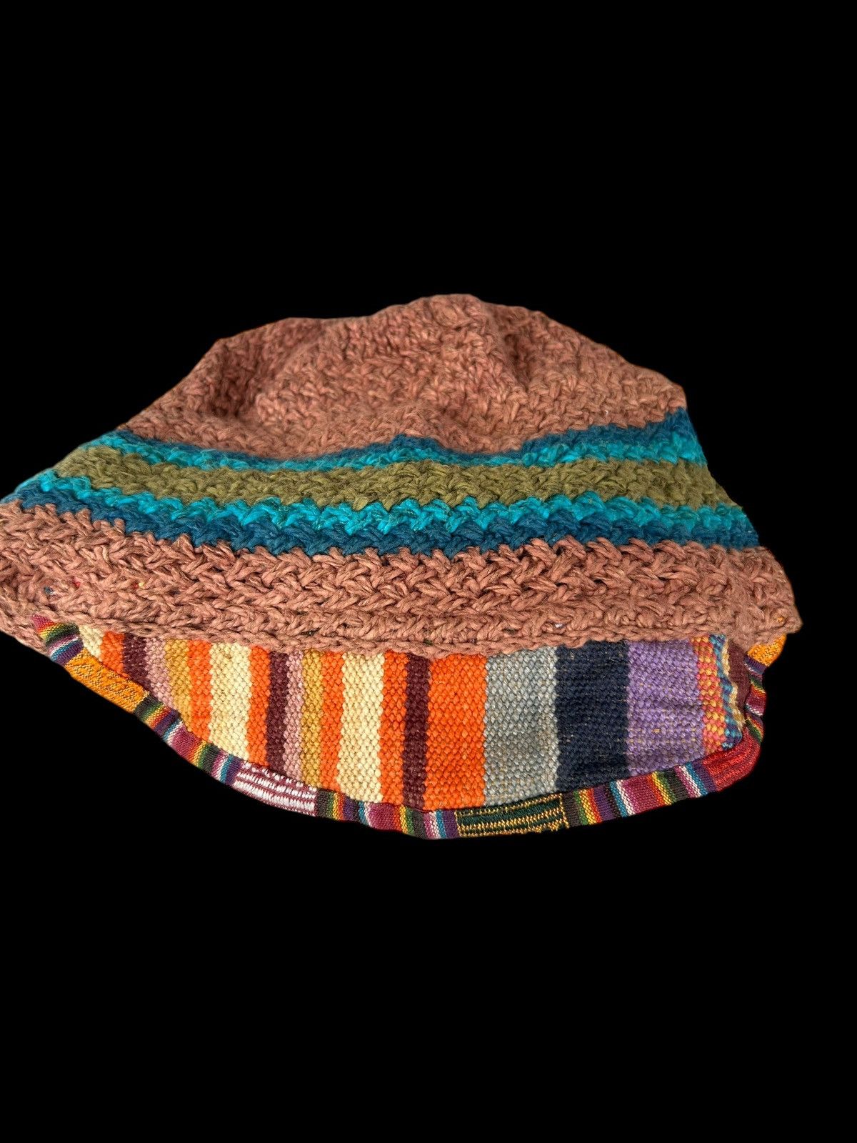 Japanese Brand × Kapital × Vintage Amina Japanese Style Crochet knitted Hats ☠️☠️🎌 Size ONE SIZE - 6 Thumbnail