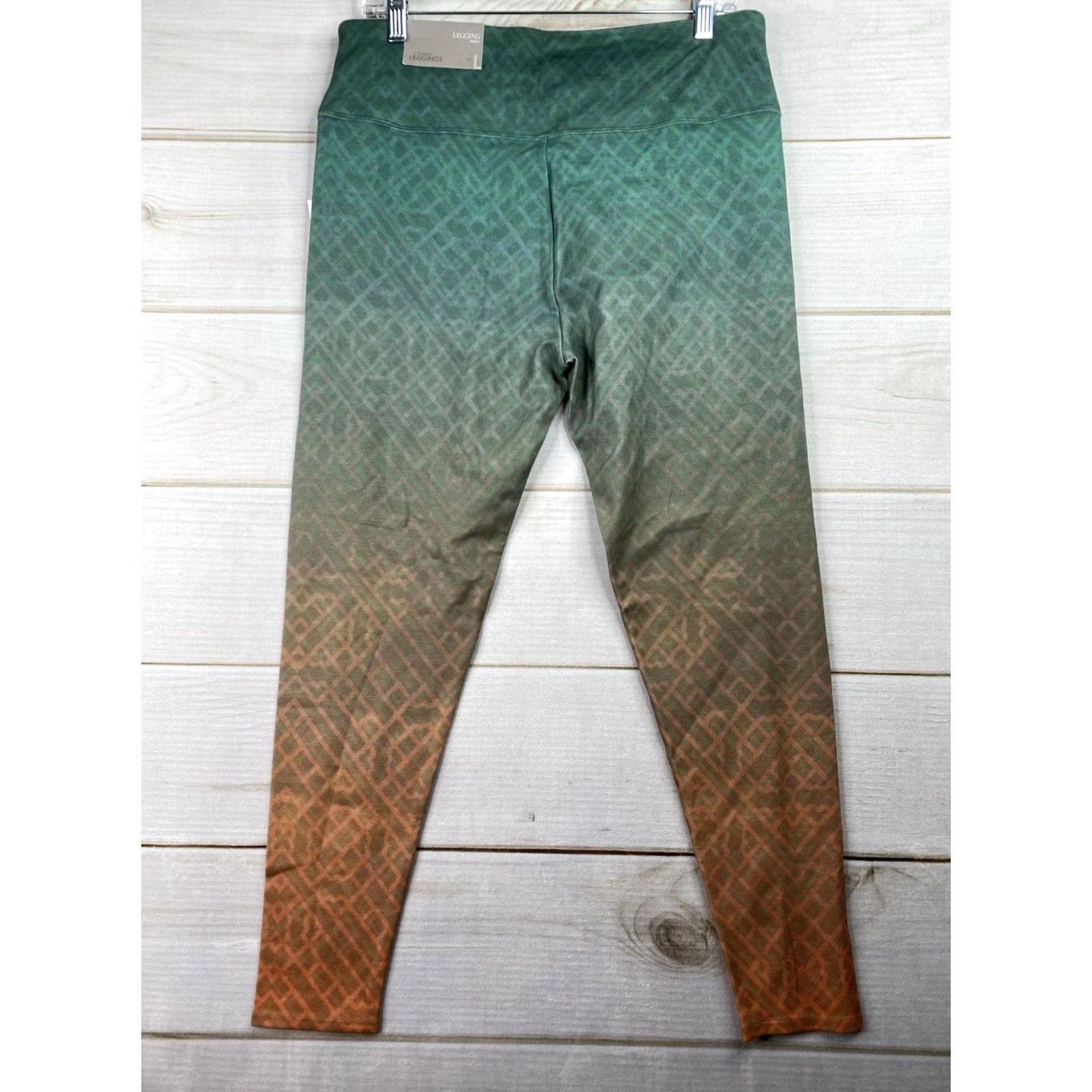 Soft Surroundings Soft Surroundings Legging Geometric Ankle Slimming Stretch NWT L Green Multicolor Pants Women Size 36" / US 14 / IT 50 - 7 Thumbnail