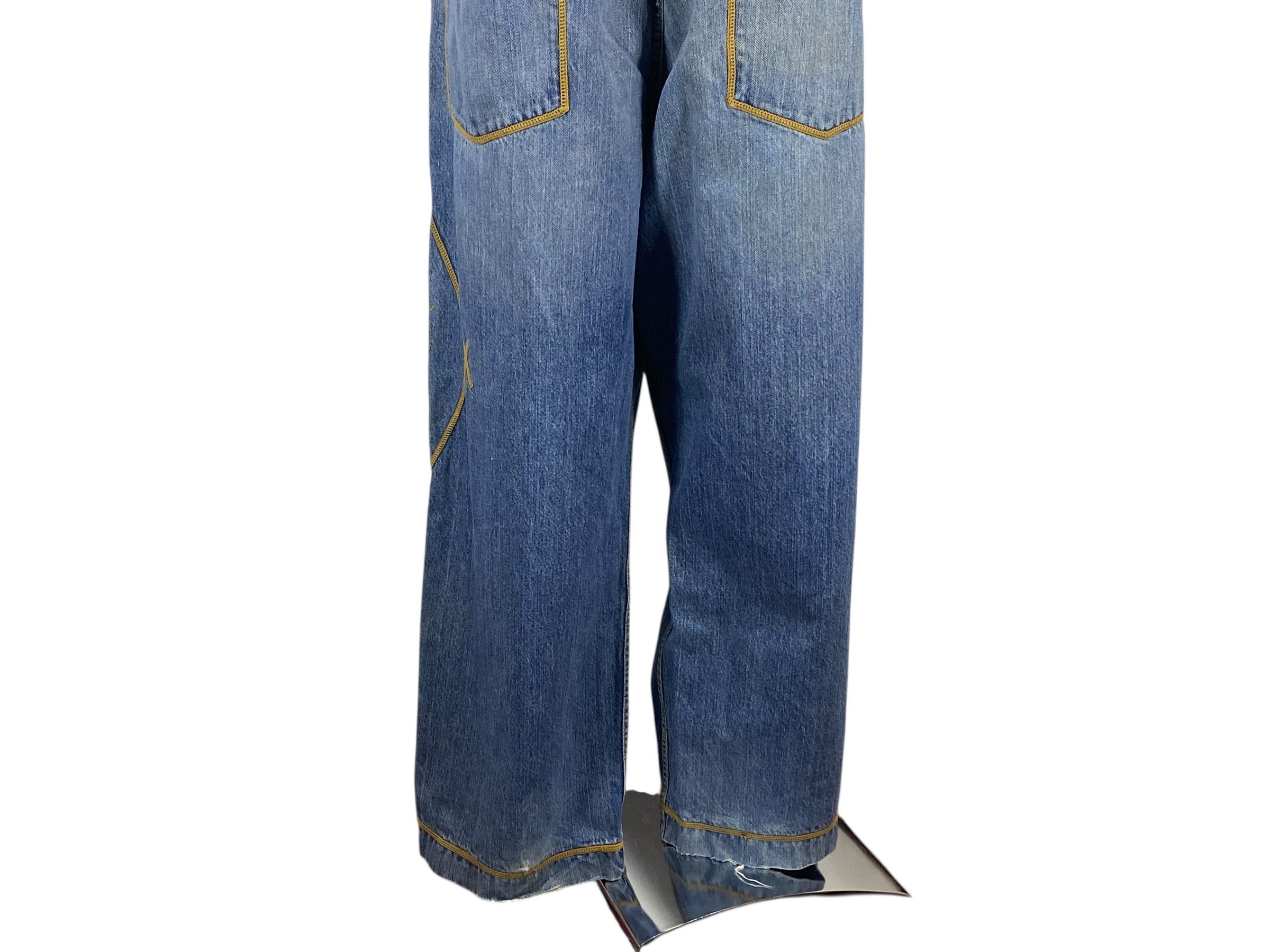 Japanese Brand Timberland Hip Hop Skateboard Jeans Cargo Baggy Jeans Size US 42 / EU 58 - 6 Thumbnail