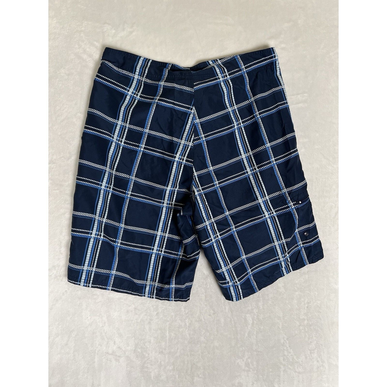 Nike Vintage Nike Swim Trunks Size 34 Blue Plaid Y2K Surf Size US 34 / EU 50 - 8 Thumbnail