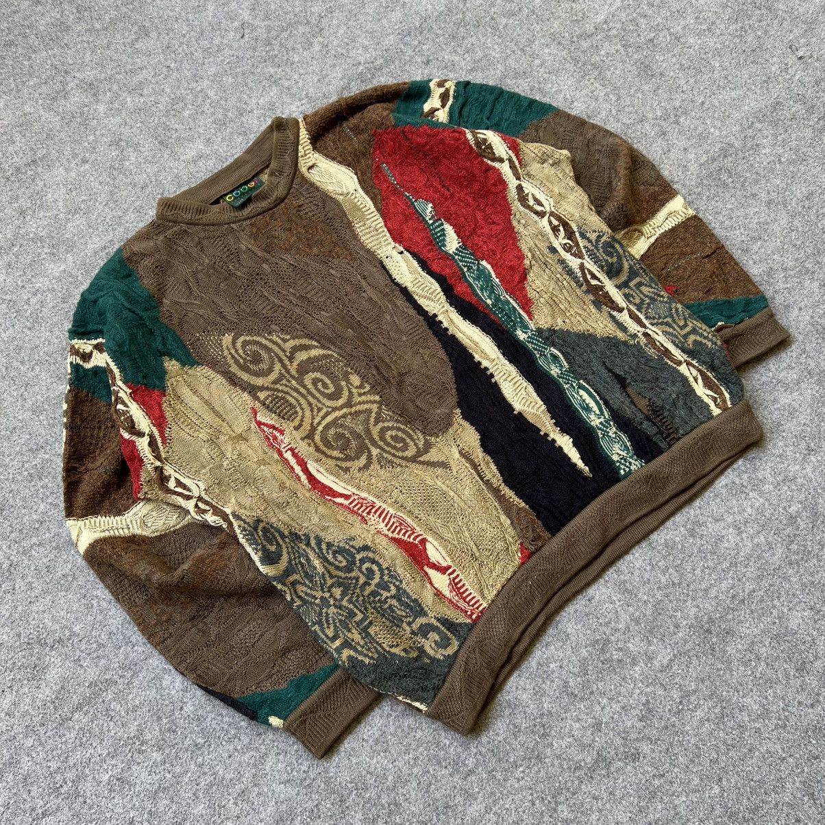 Coogi × Vintage Crazy Vintage Coogi 3D Cable Knit Sweater Size US M / EU 48-50 / 2 - 2 Thumbnail