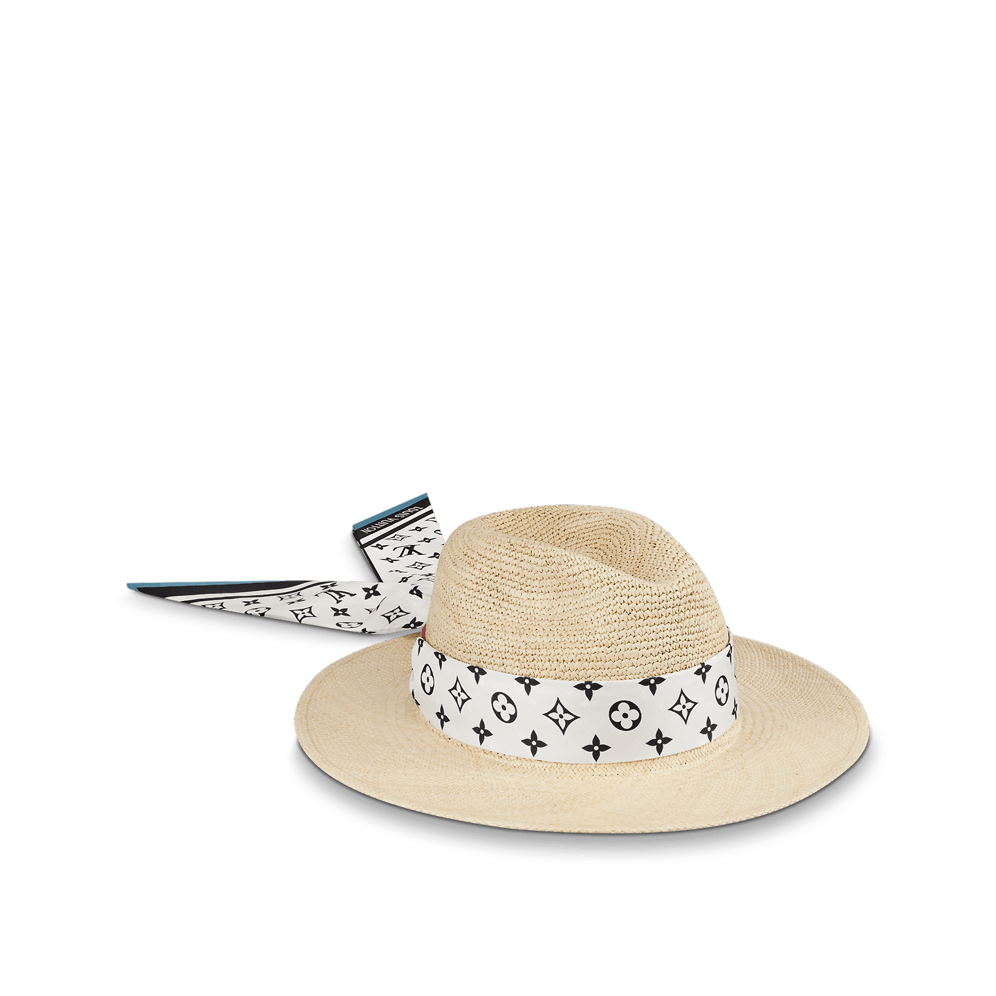 Straw Louis Vuitton Fedora Hat LV Stripes Hat Accessories LOUIS