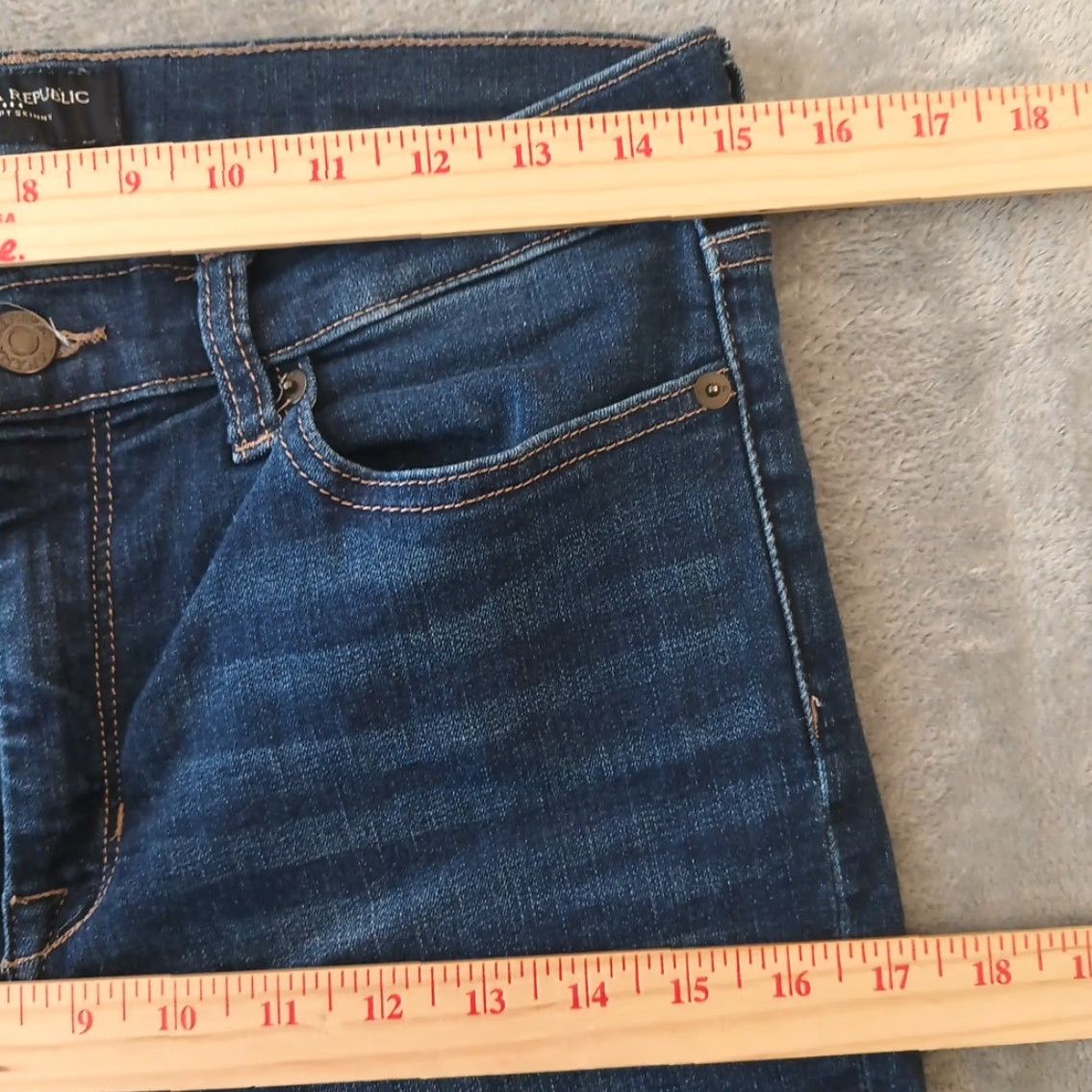 Banana Republic Banana Republic Sculpt Skinny Jeans Womens Size 29 Blue Dark Wash 30x28 Jeans Size 29" - 2 Thumbnail