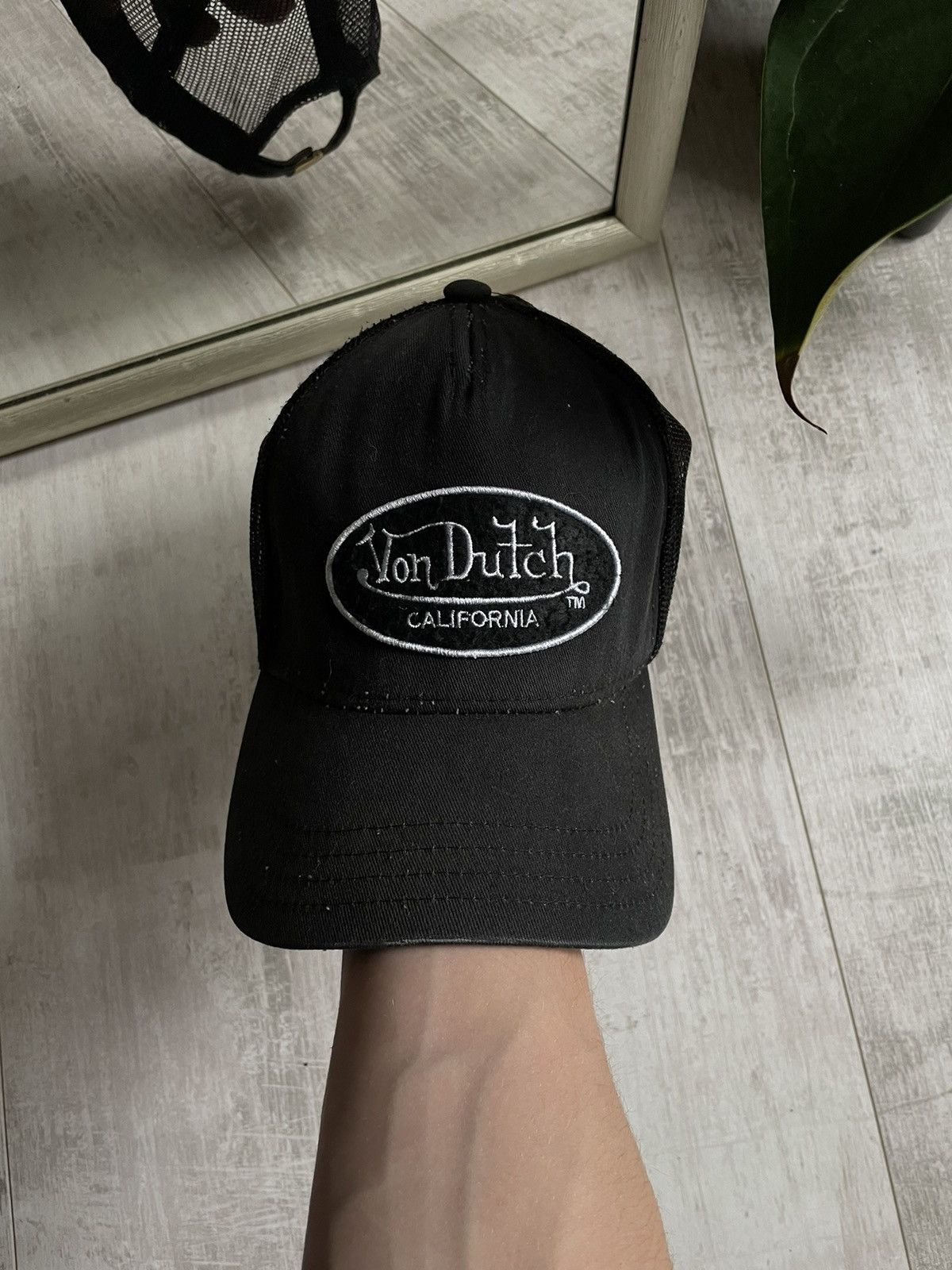Von Dutch Vintage Y2K Von Dutch 00’s Black Hat Cap Big Logo Size ONE SIZE - 1 Thumbnail