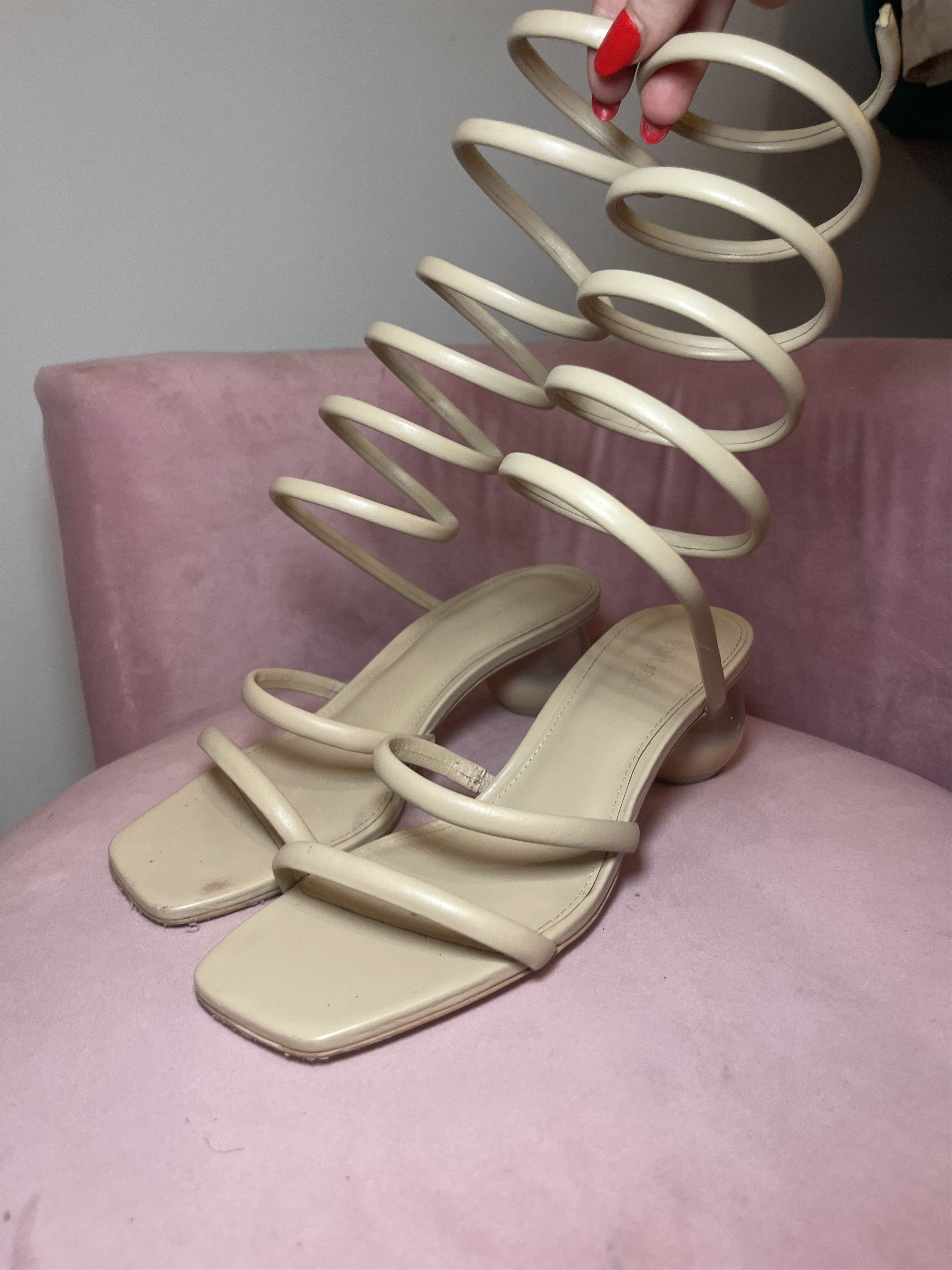 Cult Gaia Cult Gaia Freya Wraparound Ankle Strap Sandals Size US 6.5 / IT 36.5 - 4 Thumbnail