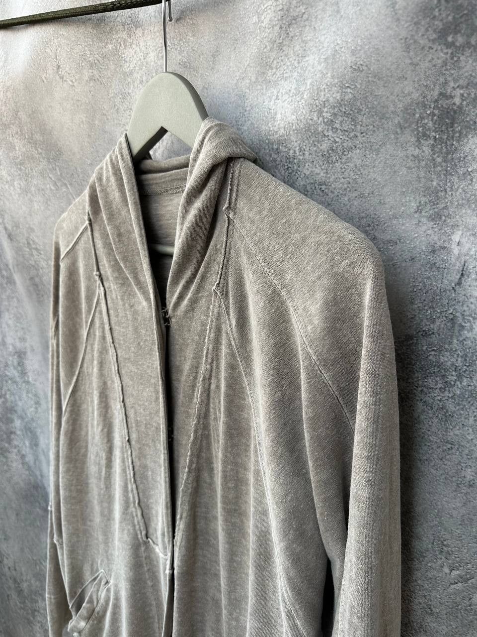 OSKA Oska Avant-Garde Linen Blend Cardigan Hooded Jacket Size XL / US 12-14 / IT 48-50 - 6 Thumbnail