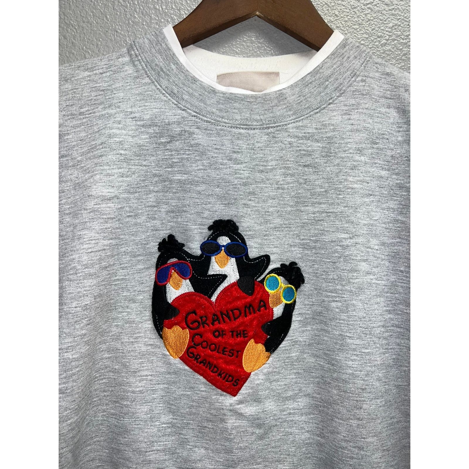 Vintage Vintage Penguin Sweatshirt Grandma Cooest Grandkids M&C L Size US L / EU 52-54 / 3 - 2 Thumbnail