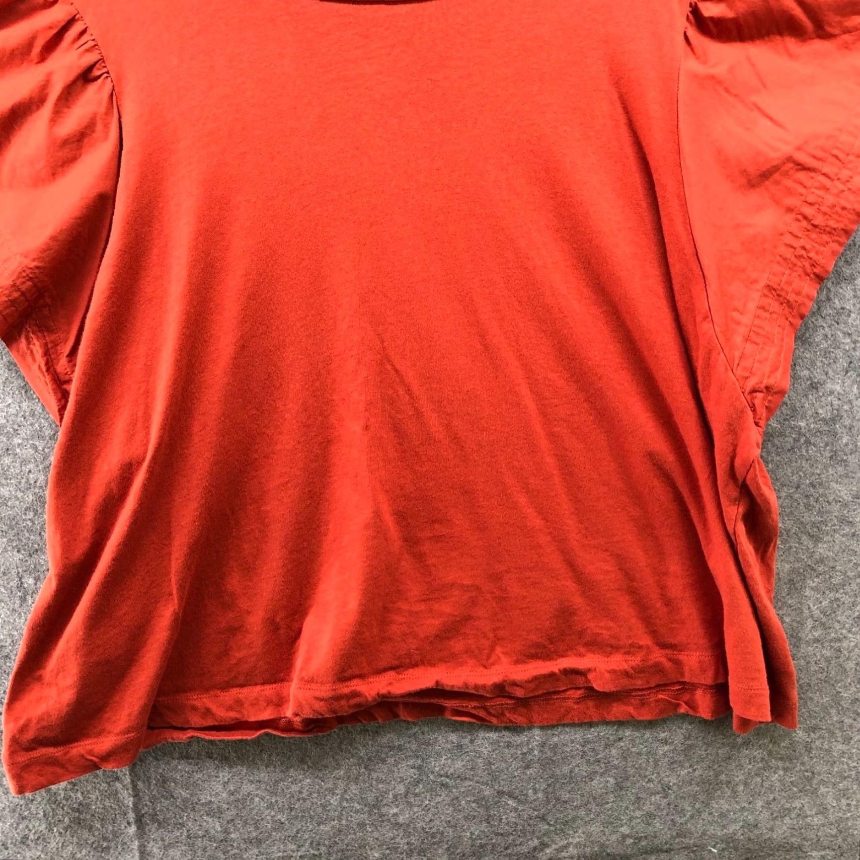 Old Navy VINTAGE Old Navy T-Shirt Womens 2XL Crewneck Flutter Short Sleeve Cotton Orange Classic Size XXL / US 16-18 / IT 52-54 - 4 Thumbnail