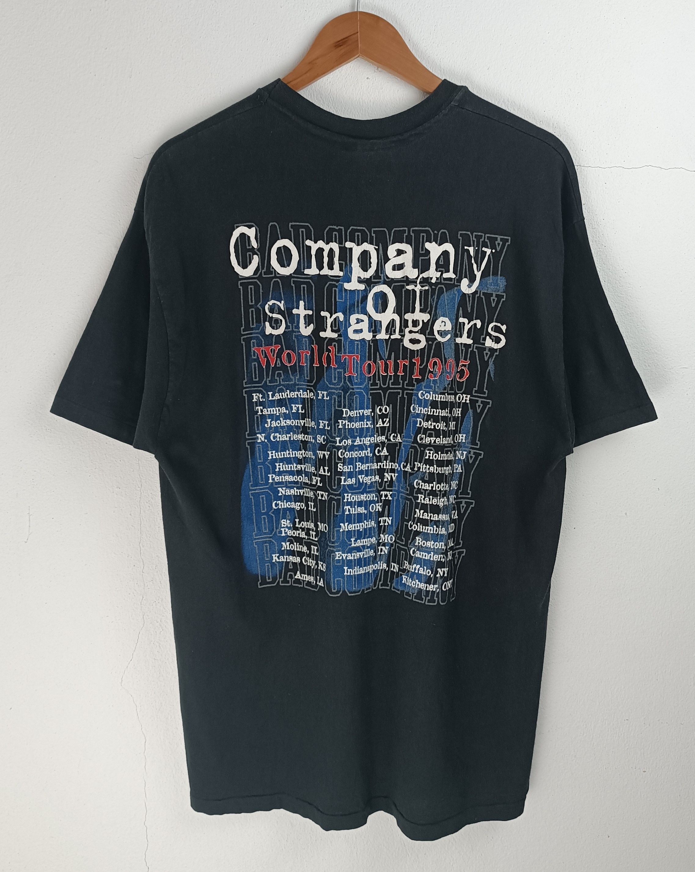 Band Tees VINTAGE '95 FADED BAD COMPANY WORLD TOUR (boston lynyrd led) Size US L / EU 52-54 / 3 - 4 Thumbnail