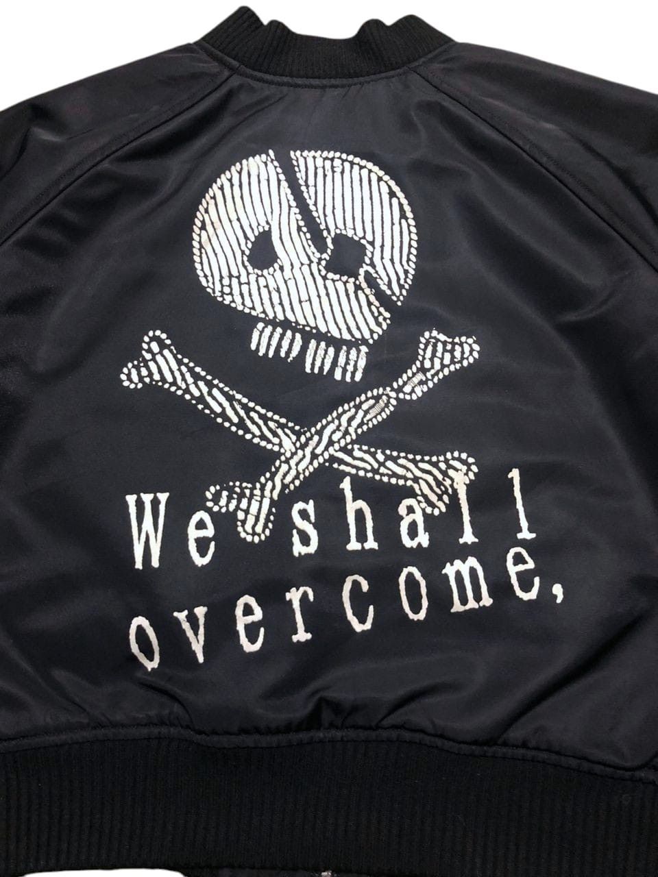 Yohji Yamamoto Vintage k.a.t Cropped Bomber Jacket We Shall Overcome Skull Size M / US 6-8 / IT 42-44 - 4 Thumbnail