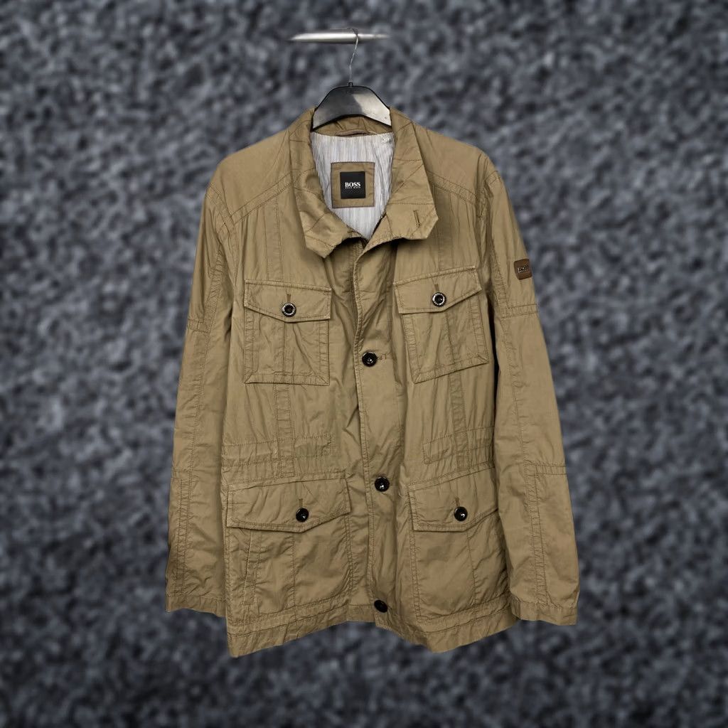 Hugo Boss HUGO BOSS Jacket Mens L Beige Windbreaker Vintage No N/A Size US L / EU 52-54 / 3 - 1 Thumbnail