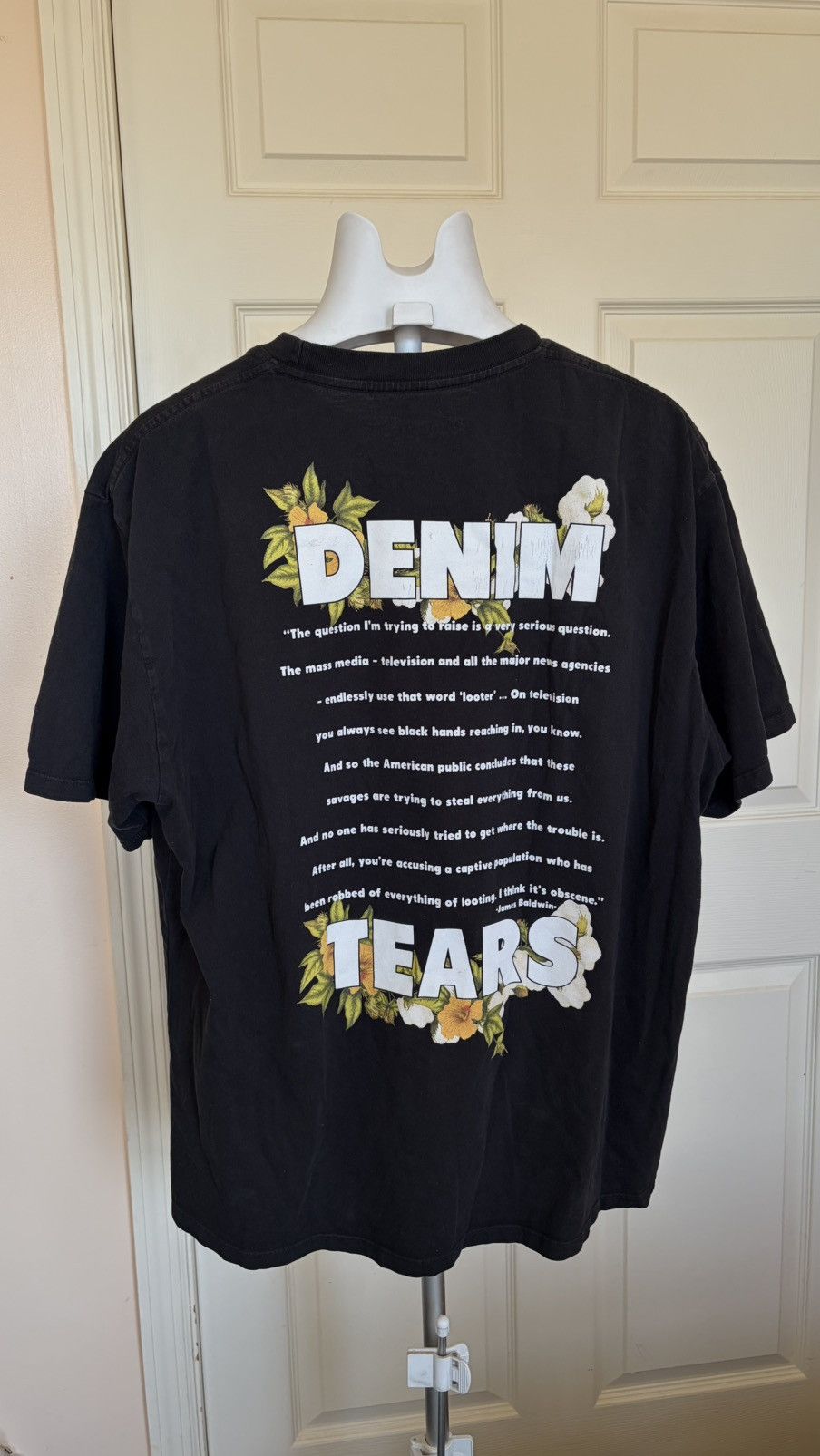 DENIM TEARS Denim Tears James Baldwin Photo Tee Black Size XL Rare Size US XL / EU 56 / 4 - 3 Thumbnail