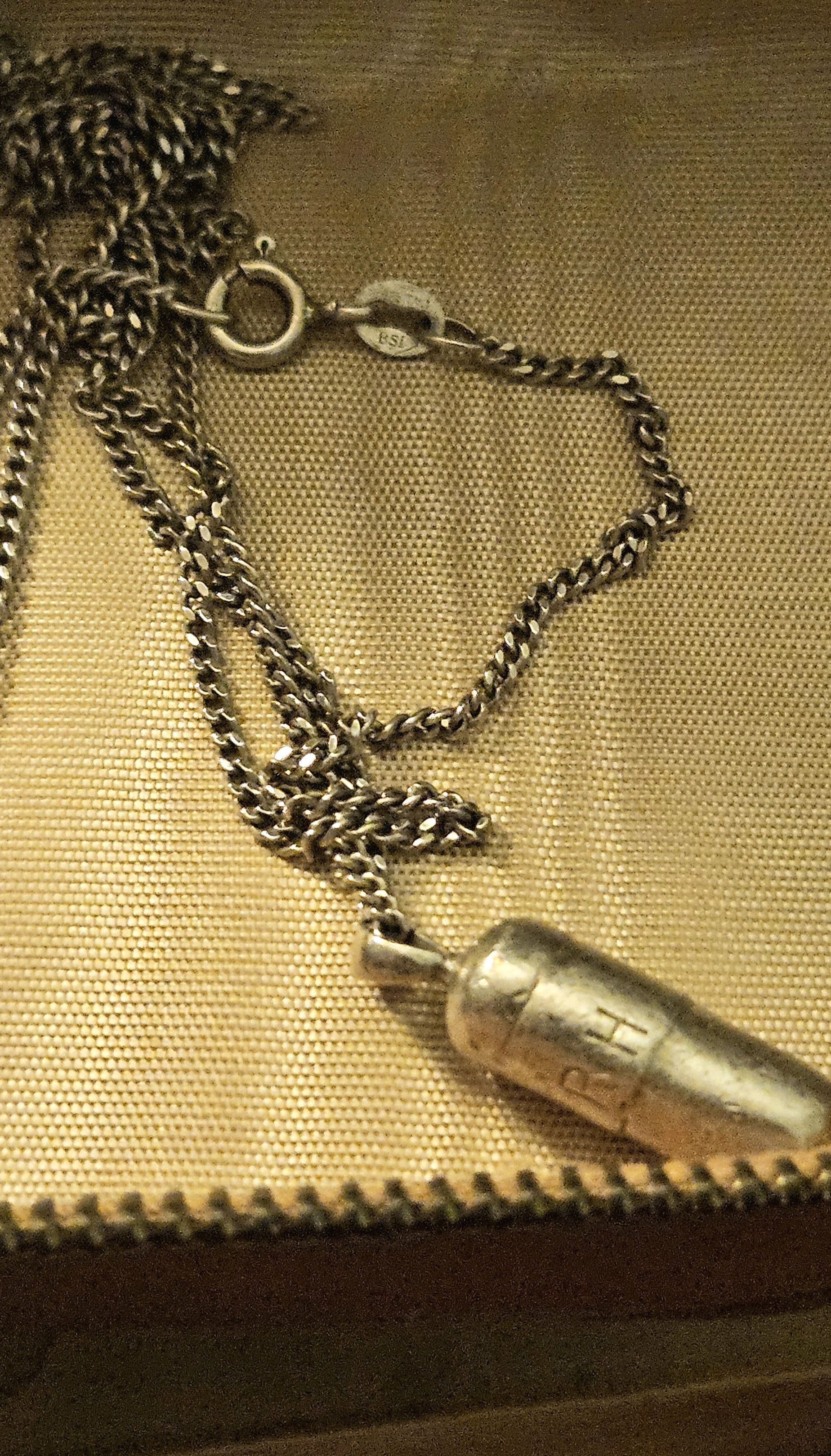 Rhude Rhude Silver Pill Pendant and Necklace Size 32 - 2 Thumbnail