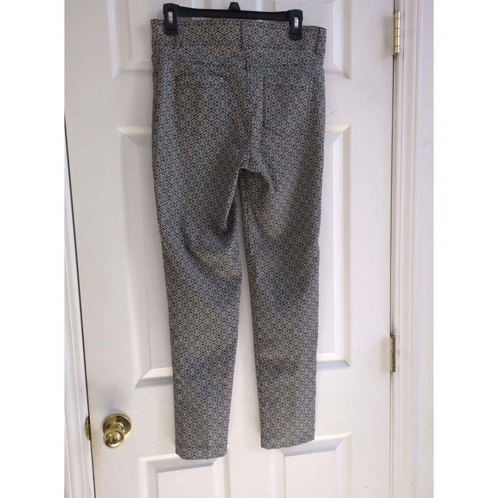 Vintage 89th & Madison Dress Pants Women's 8 Pull On Geometric Black White Print Stretch Pants Mens? Size 30" / US 8 / IT 44 - 5 Thumbnail