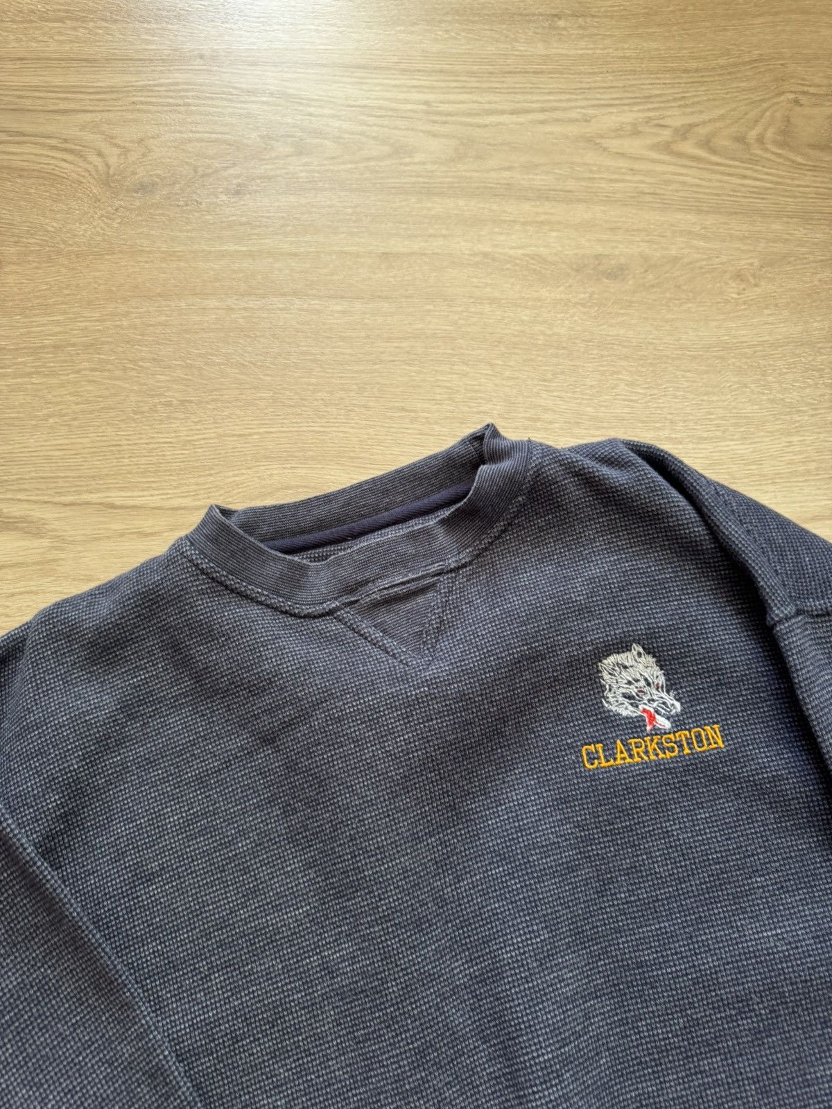 Vintage Vintage Clarkston University Football Team Boxy Sweatshirt Size US XL / EU 56 / 4 - 6 Thumbnail