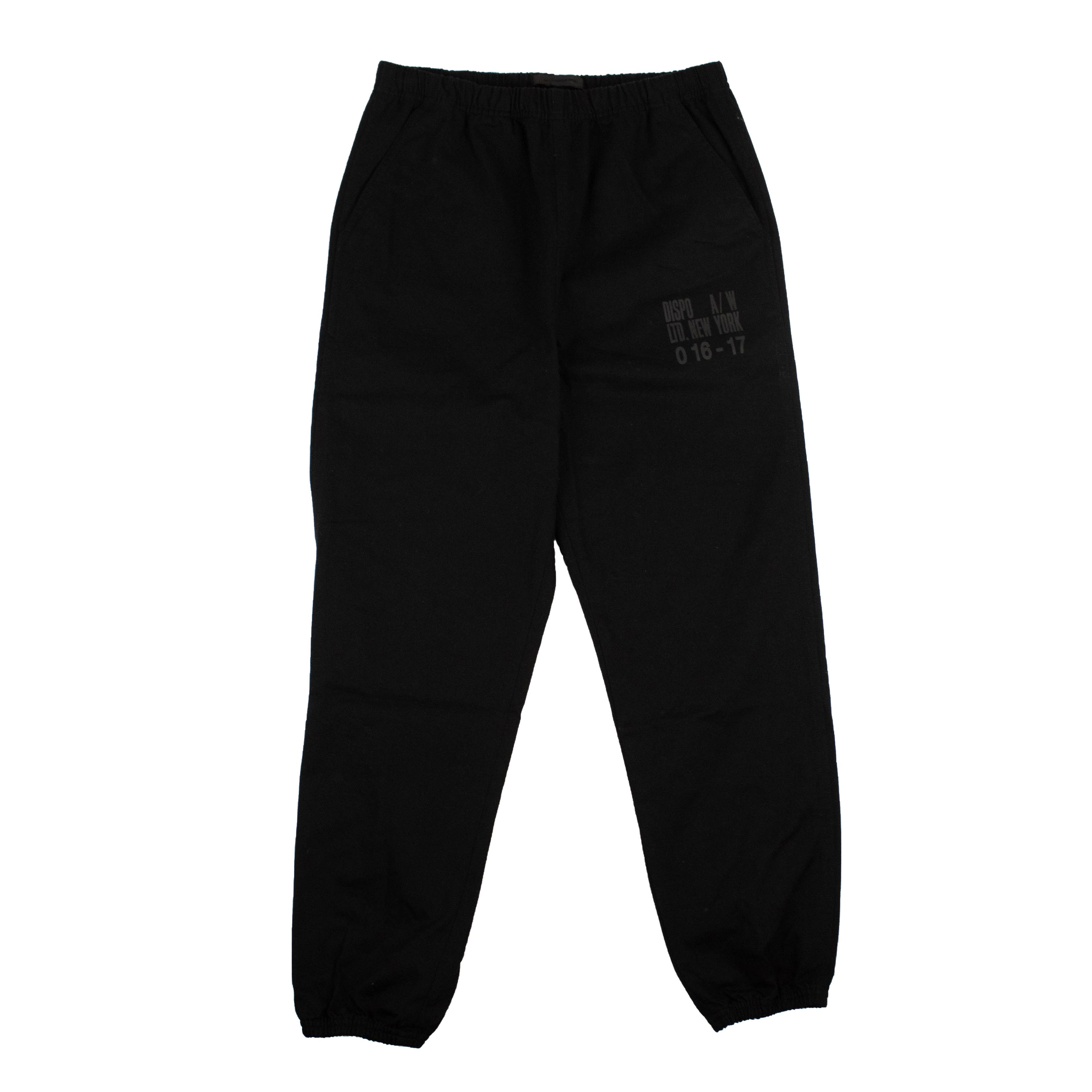 image of Alexander Wang Black Gabardine Cotton Chef's Pants Size S, Men's