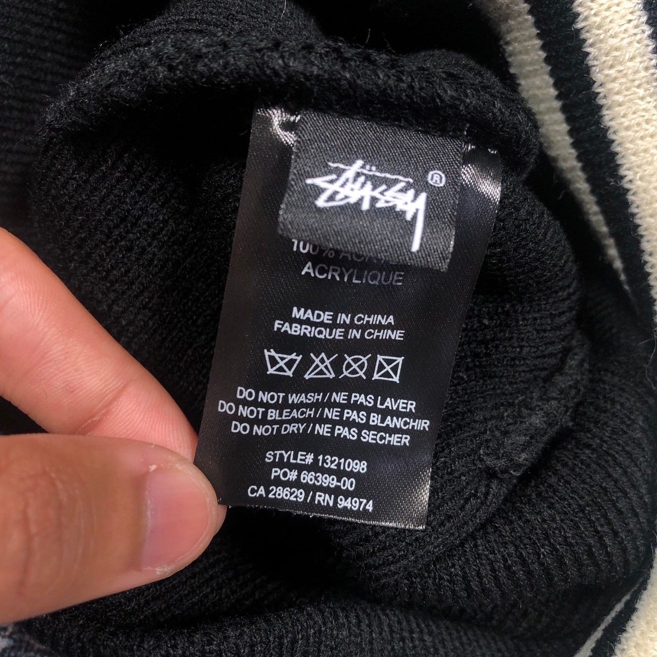 Stussy × Vintage Stussy Jacquard Stripe Skullcap Beanie Size ONE SIZE - 4 Thumbnail