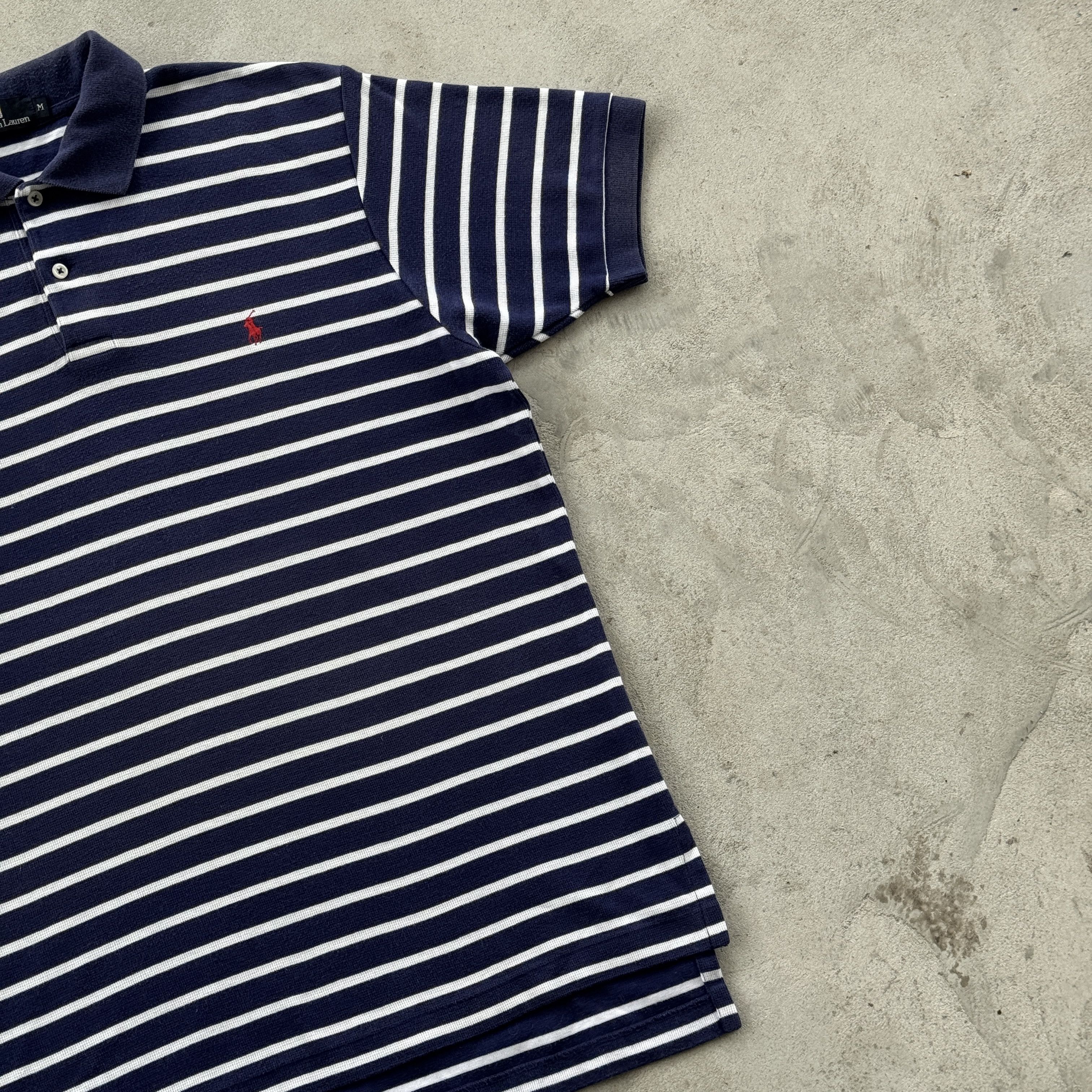 Polo Ralph Lauren Vintage Polo Ralph Lauren Short Sleeve Polo Shirt Red Pony Size US M / EU 48-50 / 2 - 2 Thumbnail