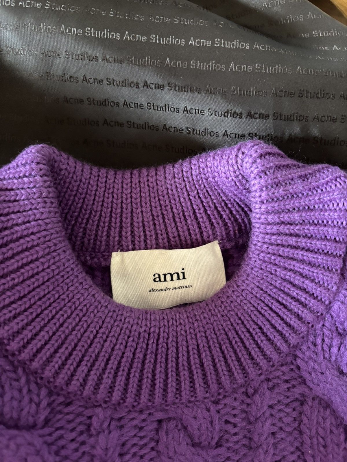 AMI Ami Paris Purple sweater Size XS / US 0-2 / IT 36-38 - 6 Thumbnail