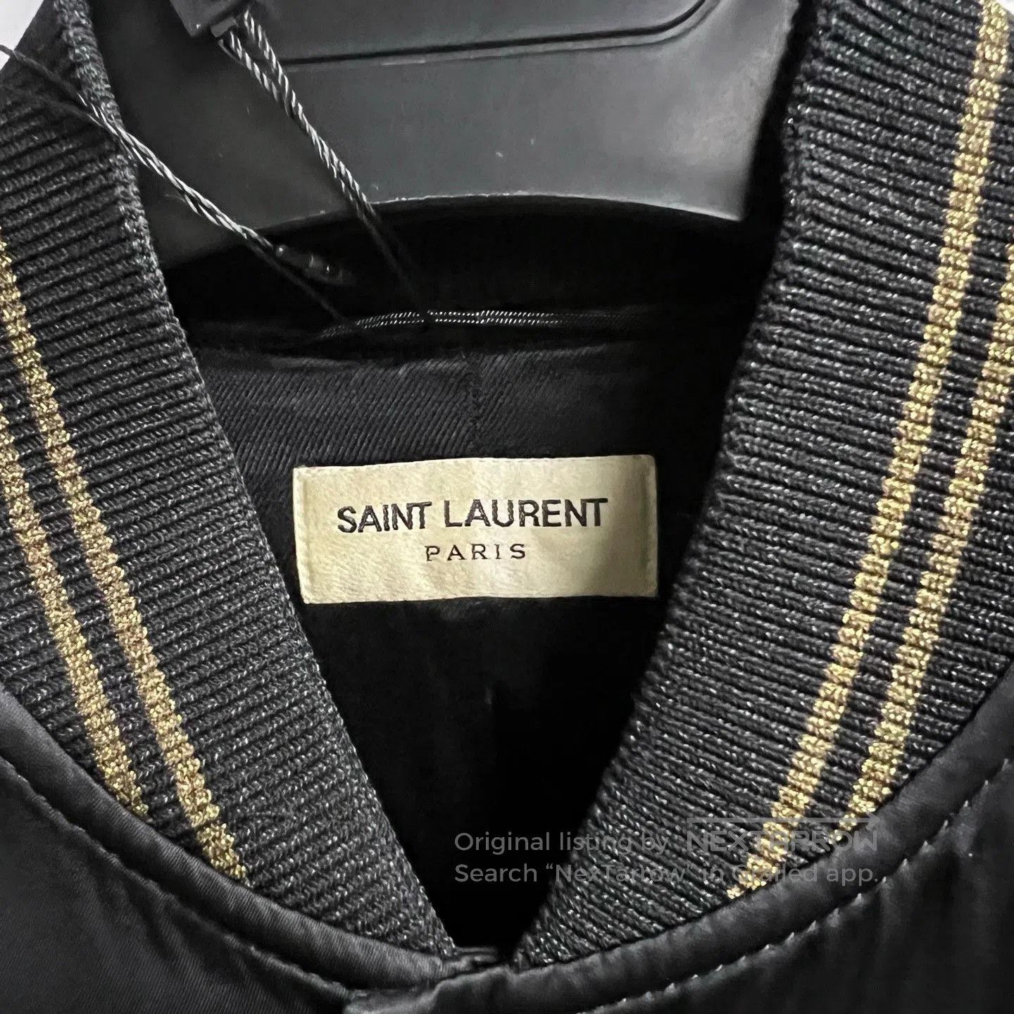 Saint Laurent Paris Saint Laurent Classic Black Baseball Jacket. Size US S / EU 44-46 / 1 - 4 Thumbnail