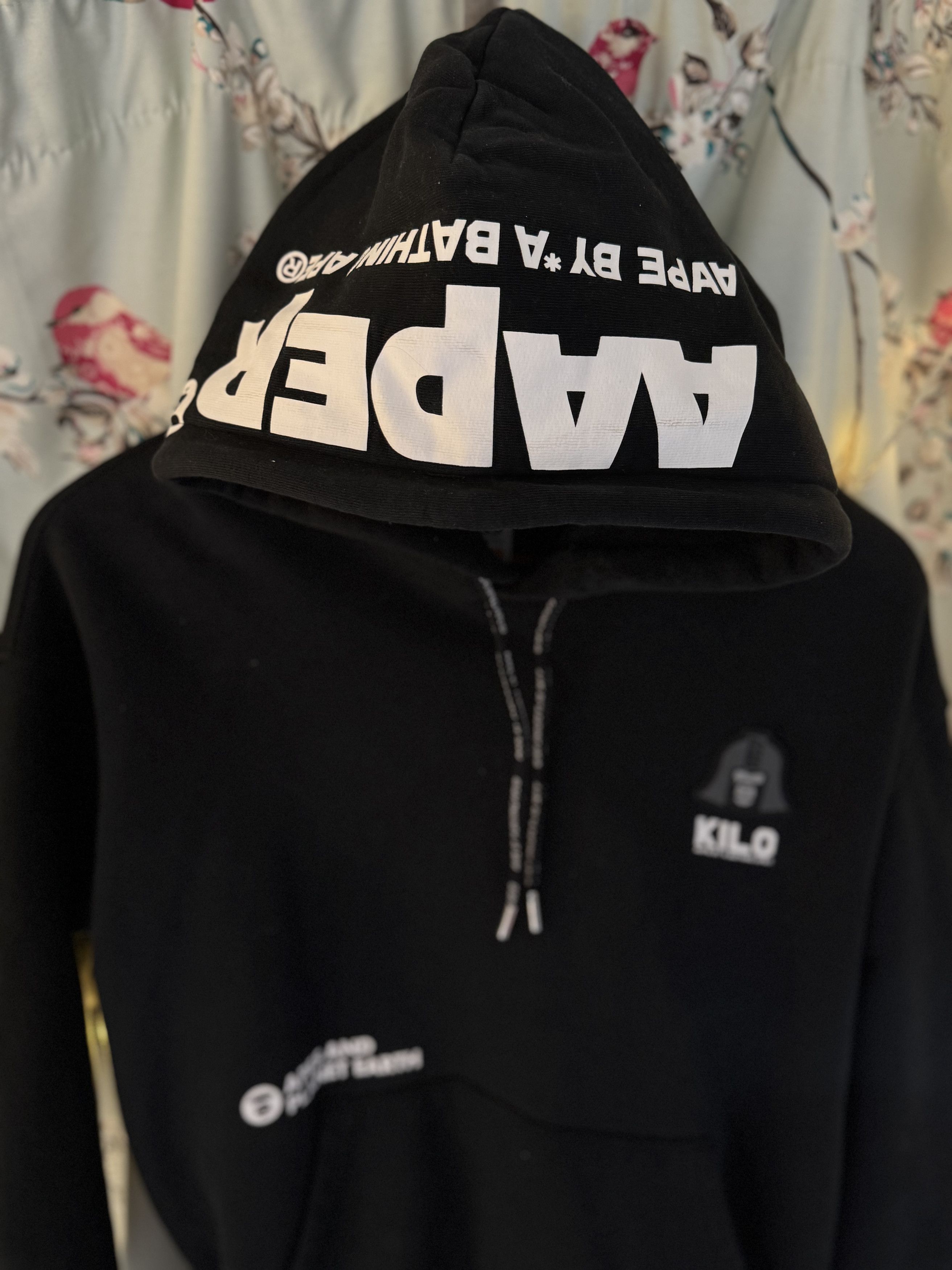 Other Rare limited Black graphic hoodie Kilo Aape By A Bathing Ape Size US S / EU 44-46 / 1 - 2 Thumbnail