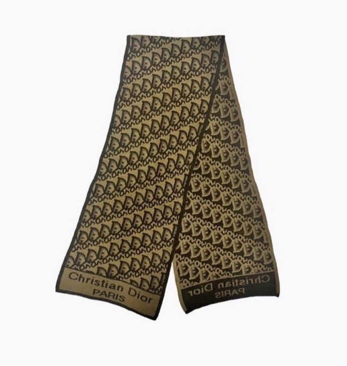 Authentic Christian Dior Monogram Wool Scarf