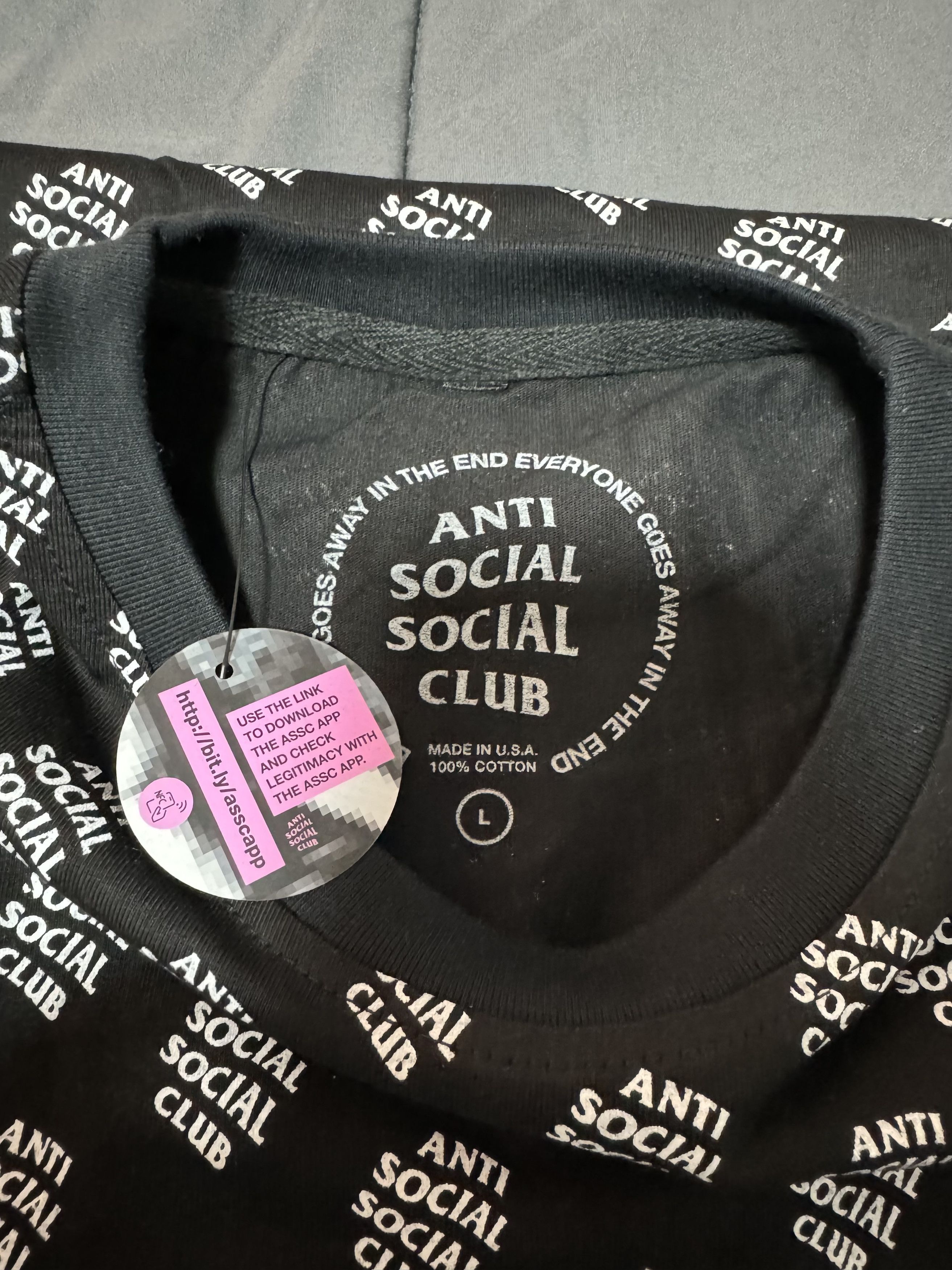 Anti Social Social Club All Over You tee Size US L / EU 52-54 / 3 - 3 Thumbnail