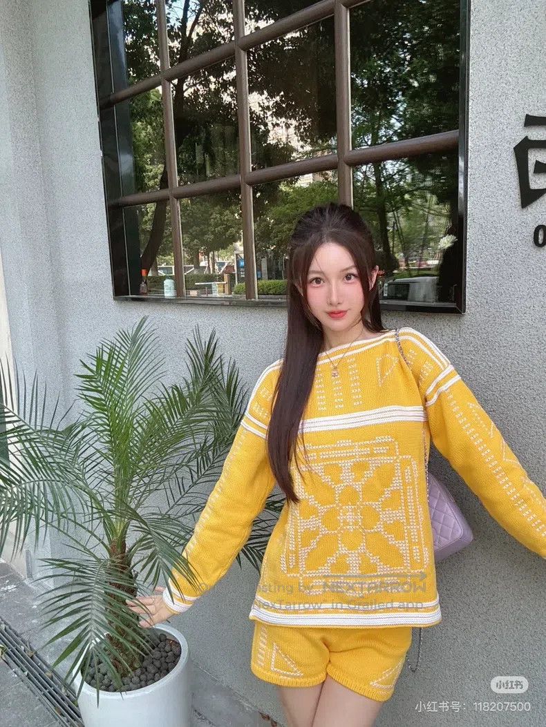Hermes Hermes Yellow Knit Top Size XS / US 0-2 / IT 36-38 - 7 Thumbnail