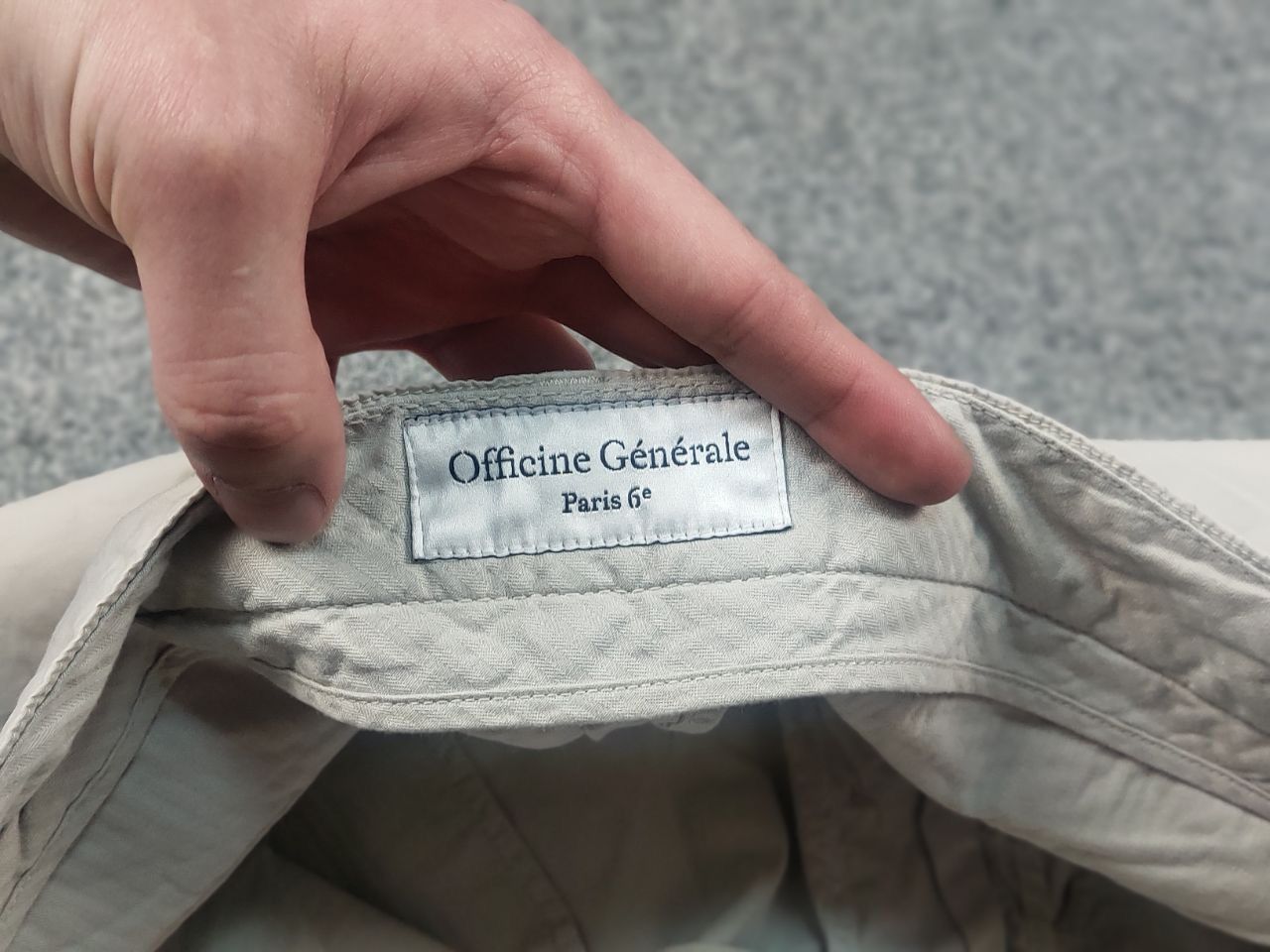 Officine Generale Officine Generale Fisherman Bermuda Beige Button Shorts Size US 36 / EU 52 - 12 Thumbnail