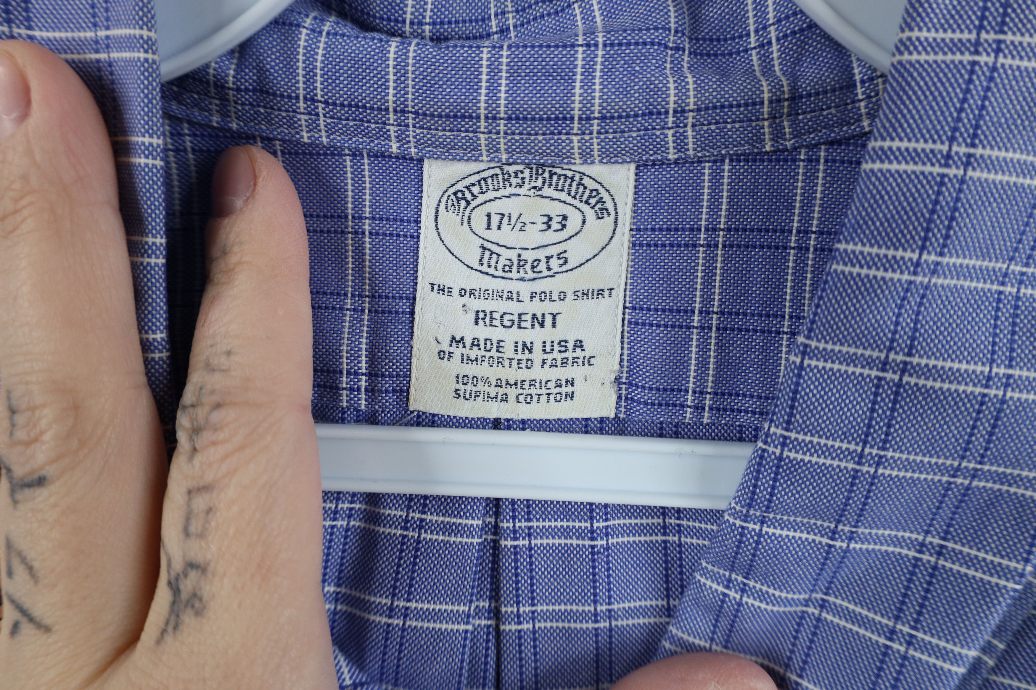 Brooks Brothers × Vintage Vintage 90s Brooks Brothers Button Down Shirt OCBD USA Size US L / EU 52-54 / 3 - 6 Thumbnail