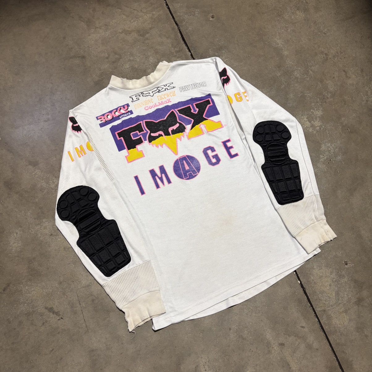 Fox Racing Vintage Fox Racing Image BMX Motocross Jersey Padded 90s Size US M / EU 48-50 / 2 - 2 Thumbnail