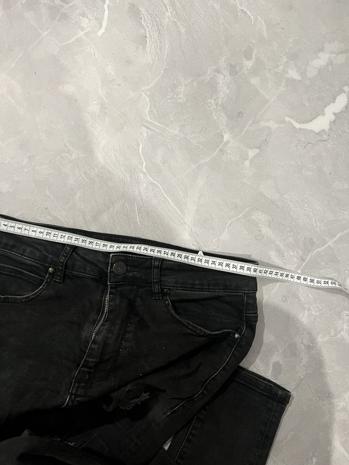 Vintage Dark Japanese Grunge / Avan Garde Skinny / Number Nine Style Size US 32 / EU 48 - 8 Thumbnail
