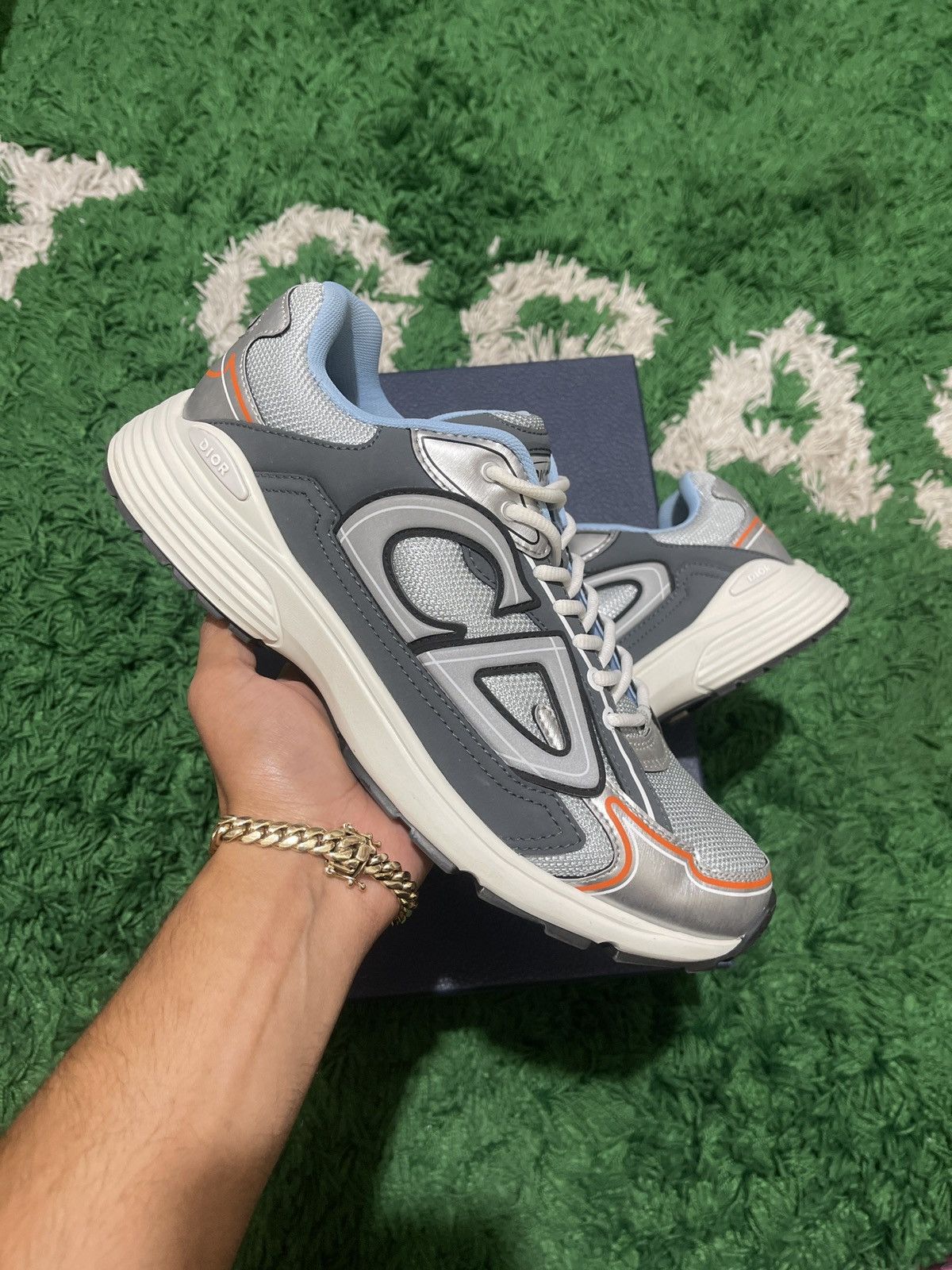 Dior DIOR B30 SILVER DARK GREY SIZE 44EU/10M PRISTINE CONDITION Size US 10 / EU 43 - 6 Thumbnail