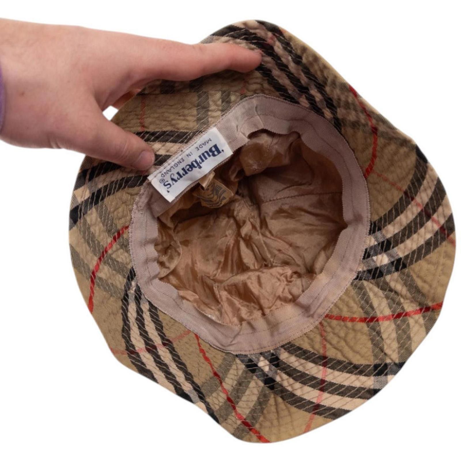 Burberry Vintage Burberry Nova Check Bucket Hat Size L Size ONE SIZE - 3 Thumbnail