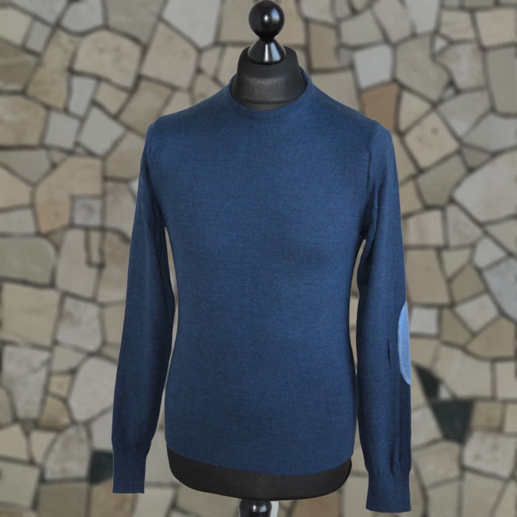 Vintage Stenstroms mens blue jumper pullover Size S 100% wool Size US S / EU 44-46 / 1 - 1 Thumbnail