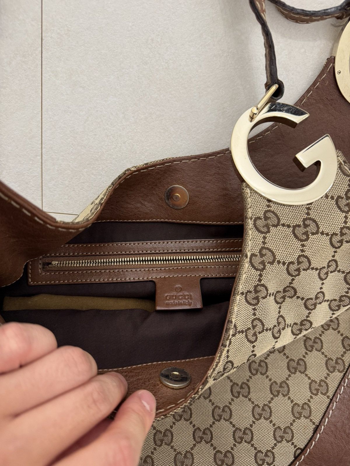 Gucci Gucci GG Canvas Charlotte Medium Shoulder Bags Size ONE SIZE - 8 Thumbnail