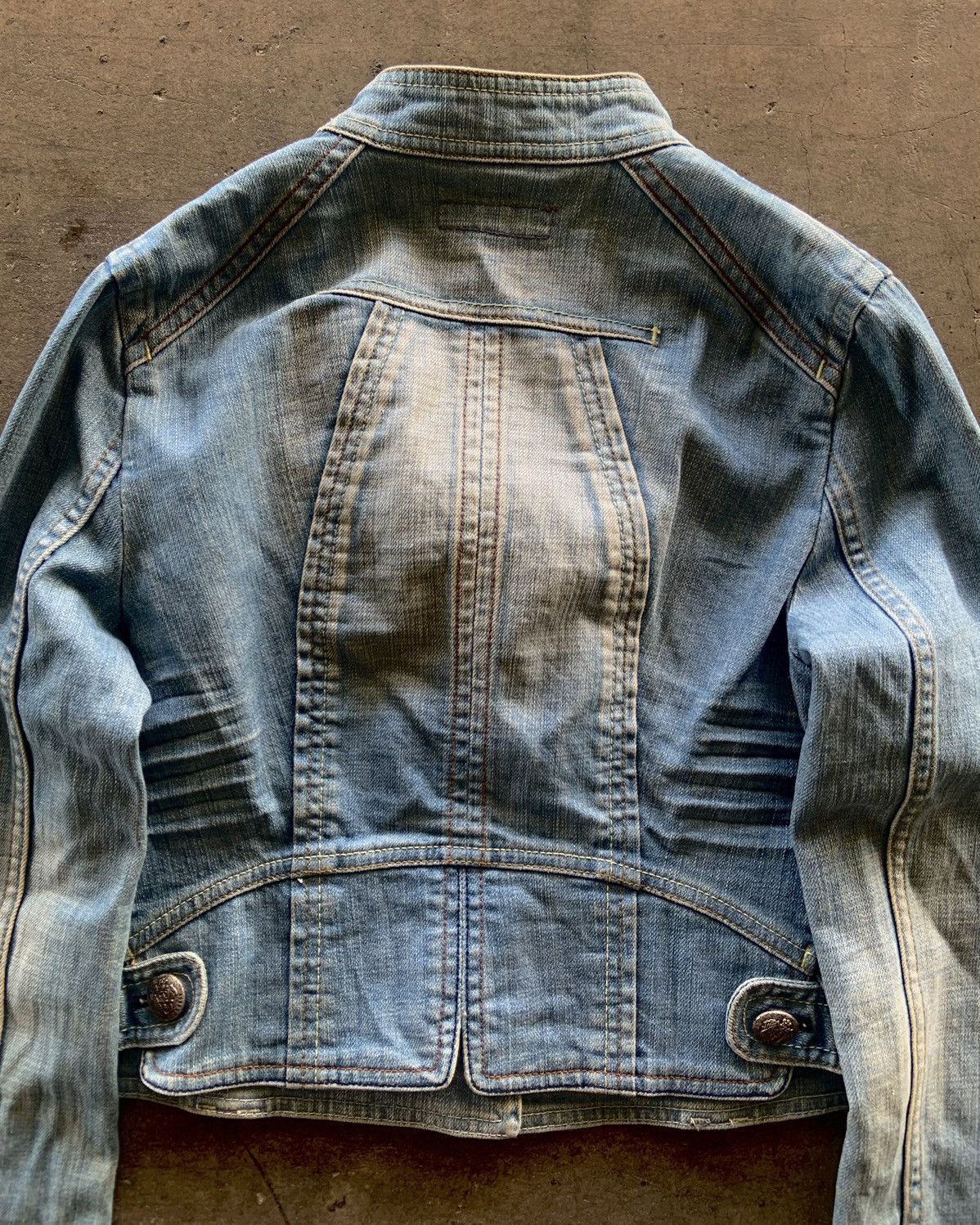 If Six Was Nine × Japanese Brand × Le Grande Bleu (L.G.B.) Ifsixwasnine Lgb Style Avant Garden Denim Jacket Size US S / EU 44-46 / 1 - 6 Thumbnail