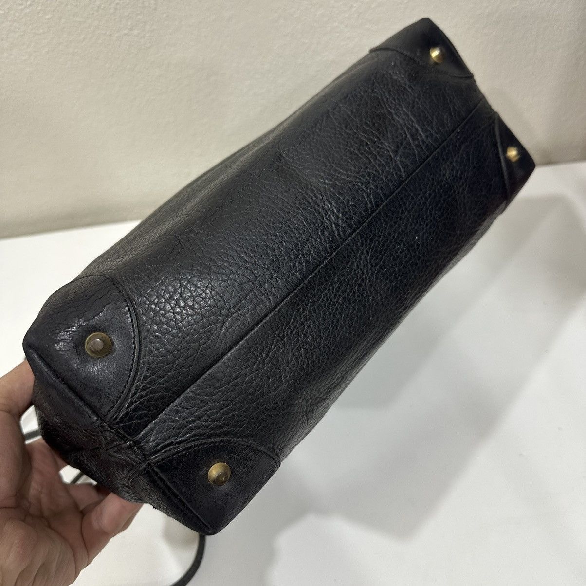 Christian Dior Monsieur ‼️YES‼️ VINTAGE CHRISTIAN DIOR CD LEATHER LONG HANDLE BAG Size ONE SIZE - 5 Thumbnail