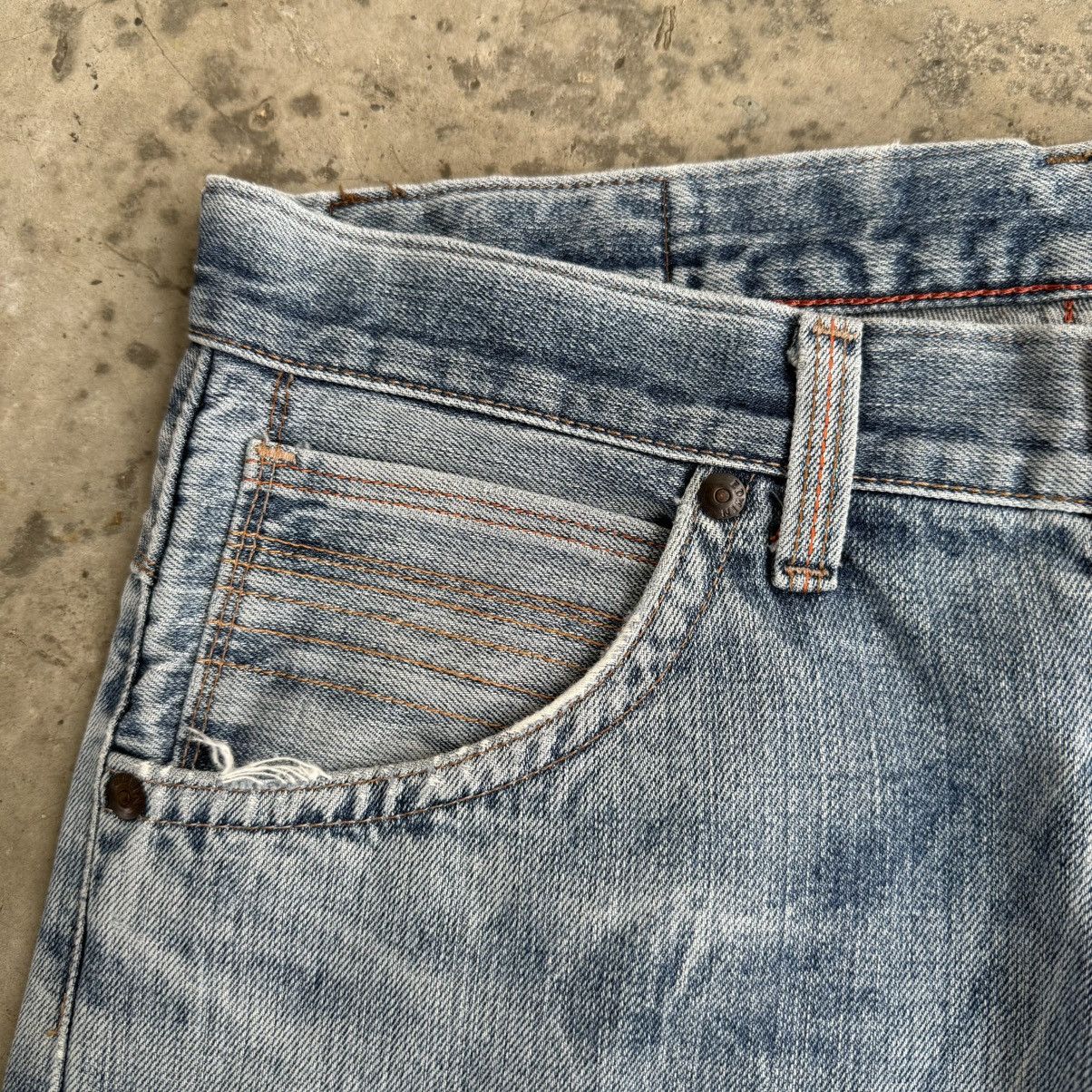 Edwin W36x30 Vintage Edwin Faded Storm Mud Wash Denim Jean Size US 36 / EU 52 - 7 Thumbnail