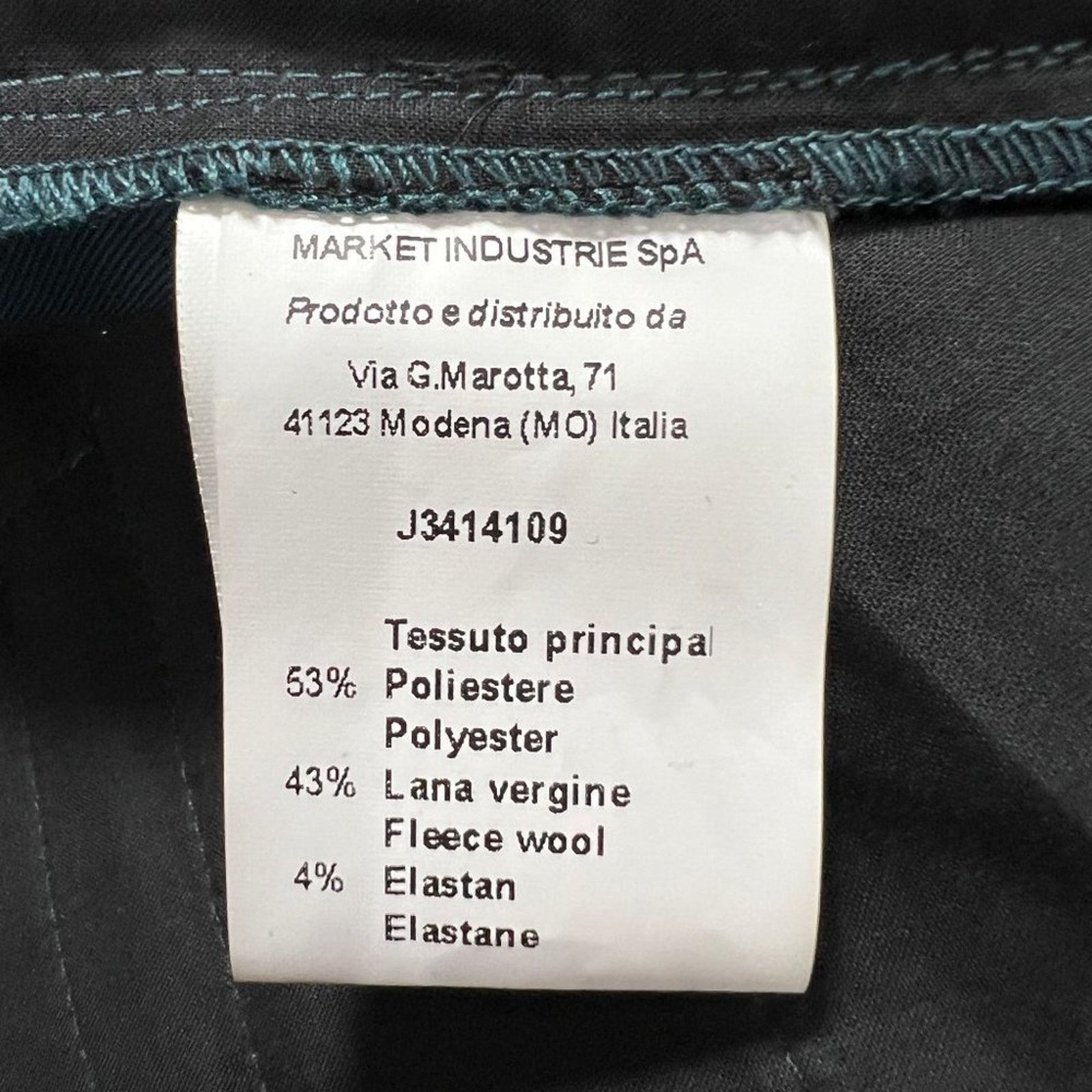 Other Jucca 365 Cigarette Pants Teal High Rise Ankle Crop Size L Size 31" - 4 Thumbnail
