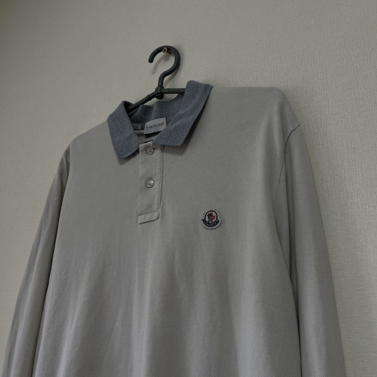 Moncler Moncler polo long sleeves Size US XL / EU 56 / 4 - 2 Thumbnail
