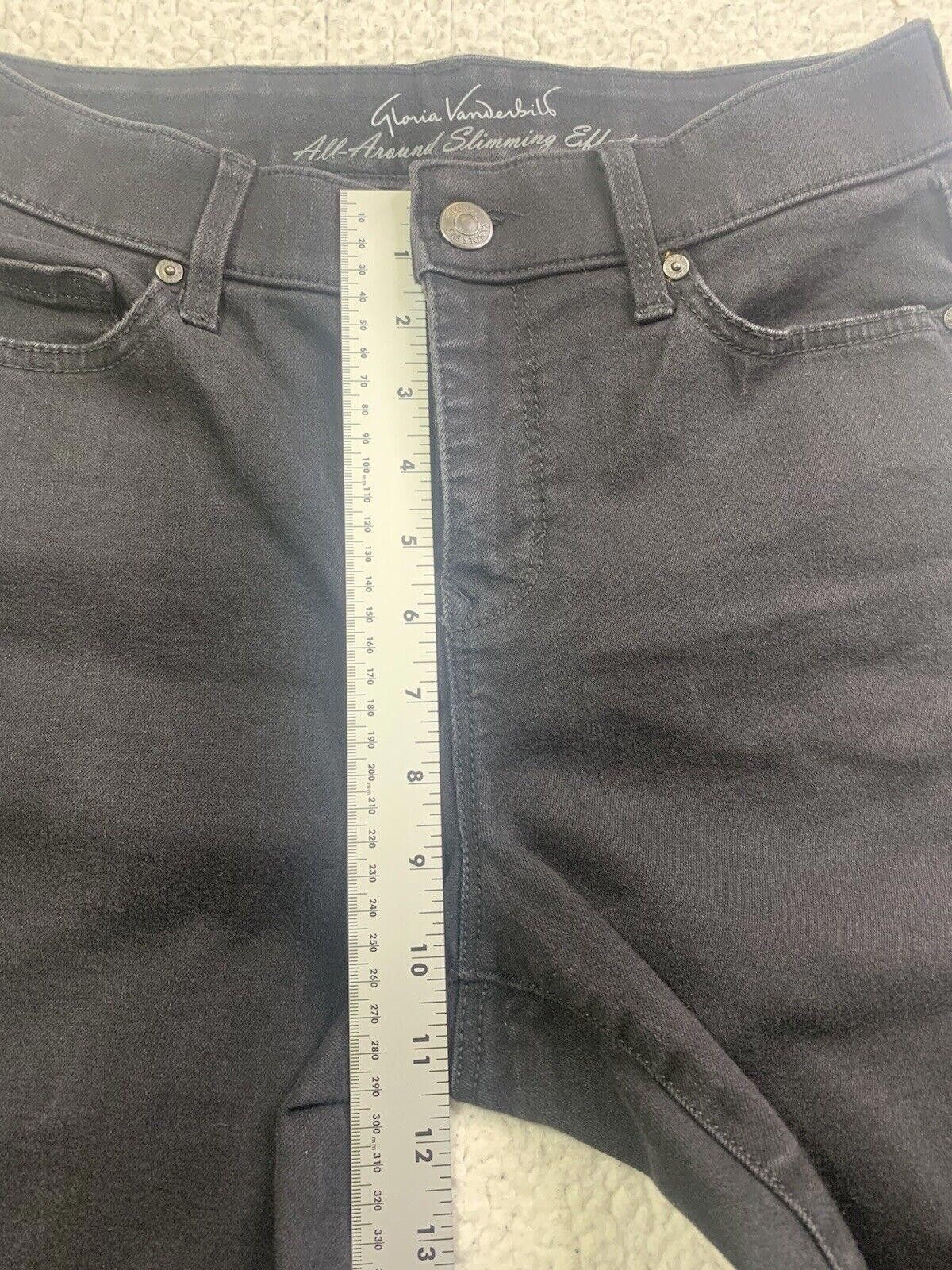 Other Gloria Vanderbilt Jeans Women's Sz 6 Black Curvy Skinny Size 28" / US 6 / IT 42 - 5 Thumbnail