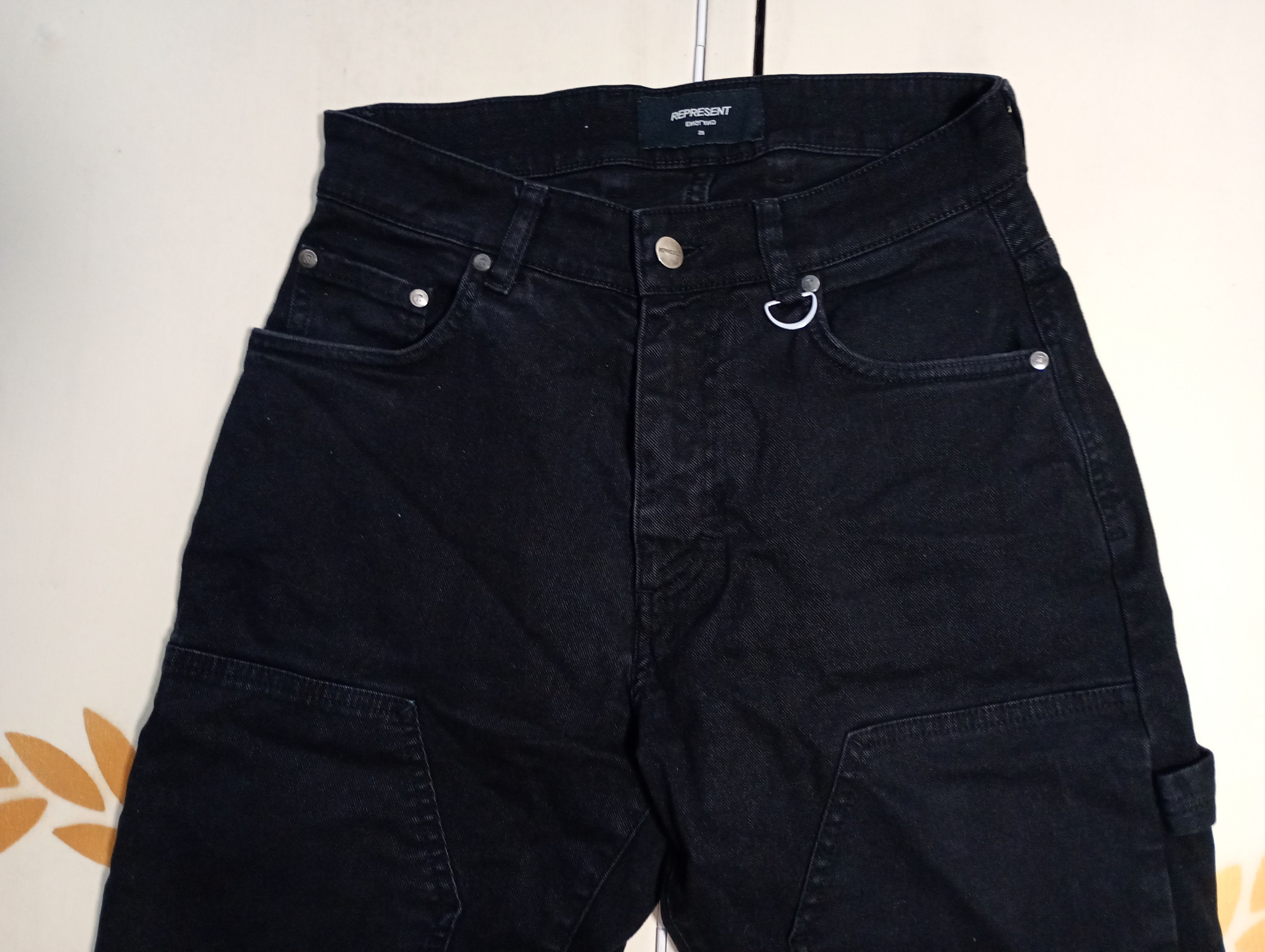 Represent Clo. Represent Clo Carpenter Denim Black Jeans Size US 28 / EU 44 - 7 Thumbnail