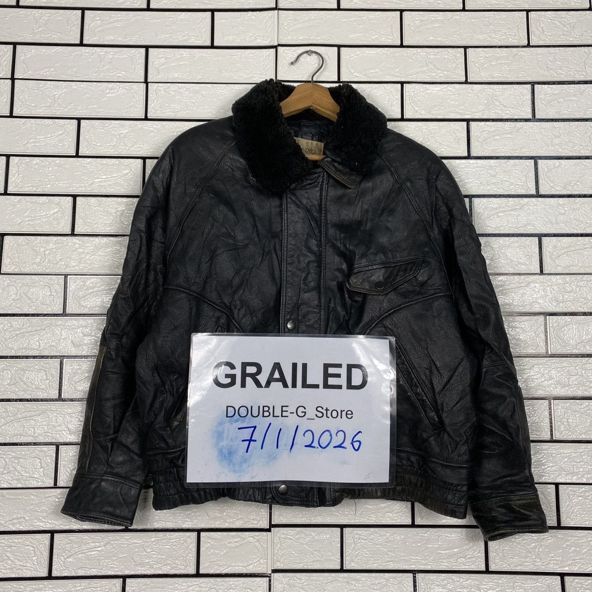 Japanese Brand 📌Vintage Fly Leather Jacket Blanket Gynreo Issey Miyake Size US M / EU 48-50 / 2 - 1 Thumbnail