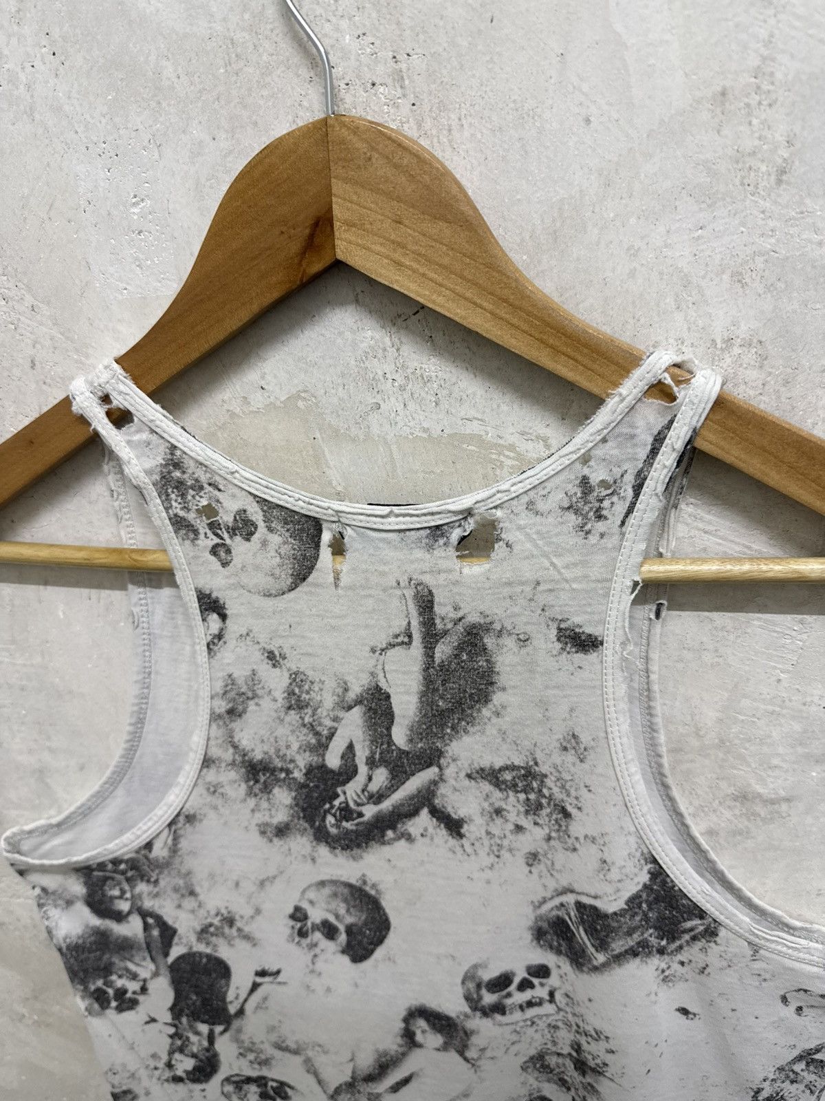 Japanese Brand Archive Gothic by Civariz Skull asymmetrical tank top ☠️ Size S / US 4 / IT 40 - 8 Thumbnail