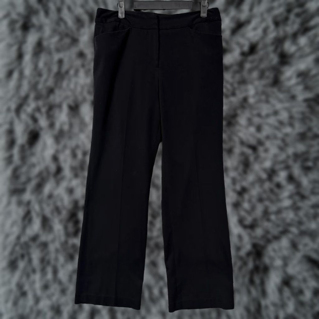 Liz Claiborne Liz Claiborne Dress Pants Womens 8 Black Straight Leg Stretch Twill Office Business Casual Size 30" / US 8 / IT 44 - 1 Thumbnail